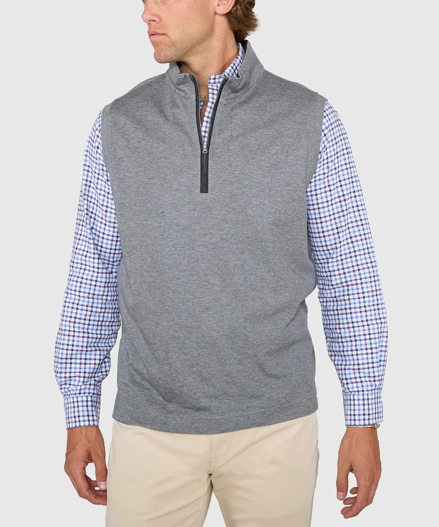 Westport Lifestyle Melange Quarter-Zip Vest - Image 13