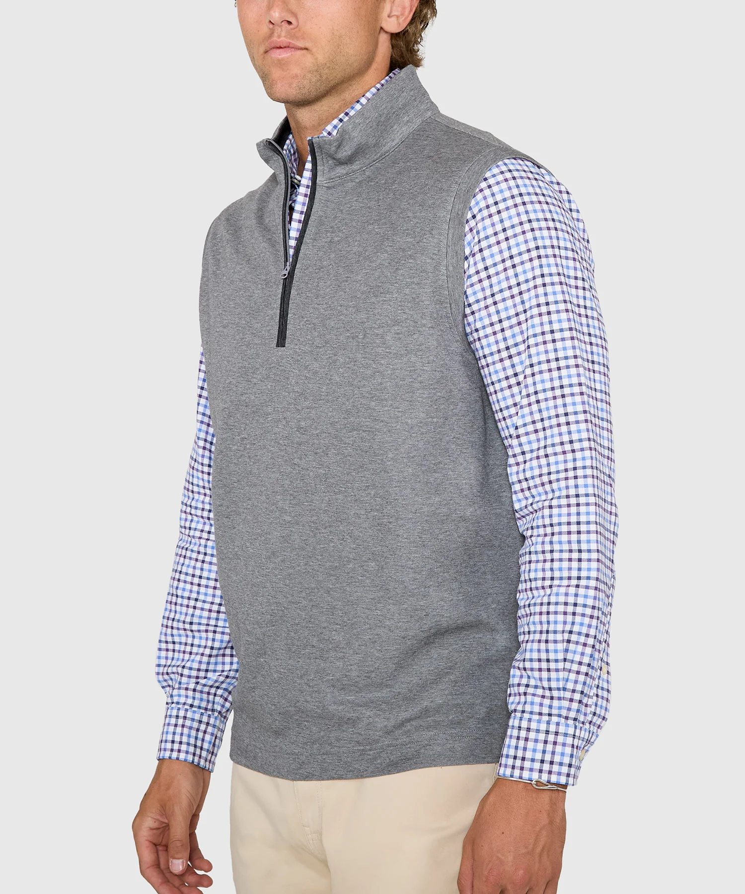 Westport Lifestyle Melange Quarter-Zip Vest - Image 14