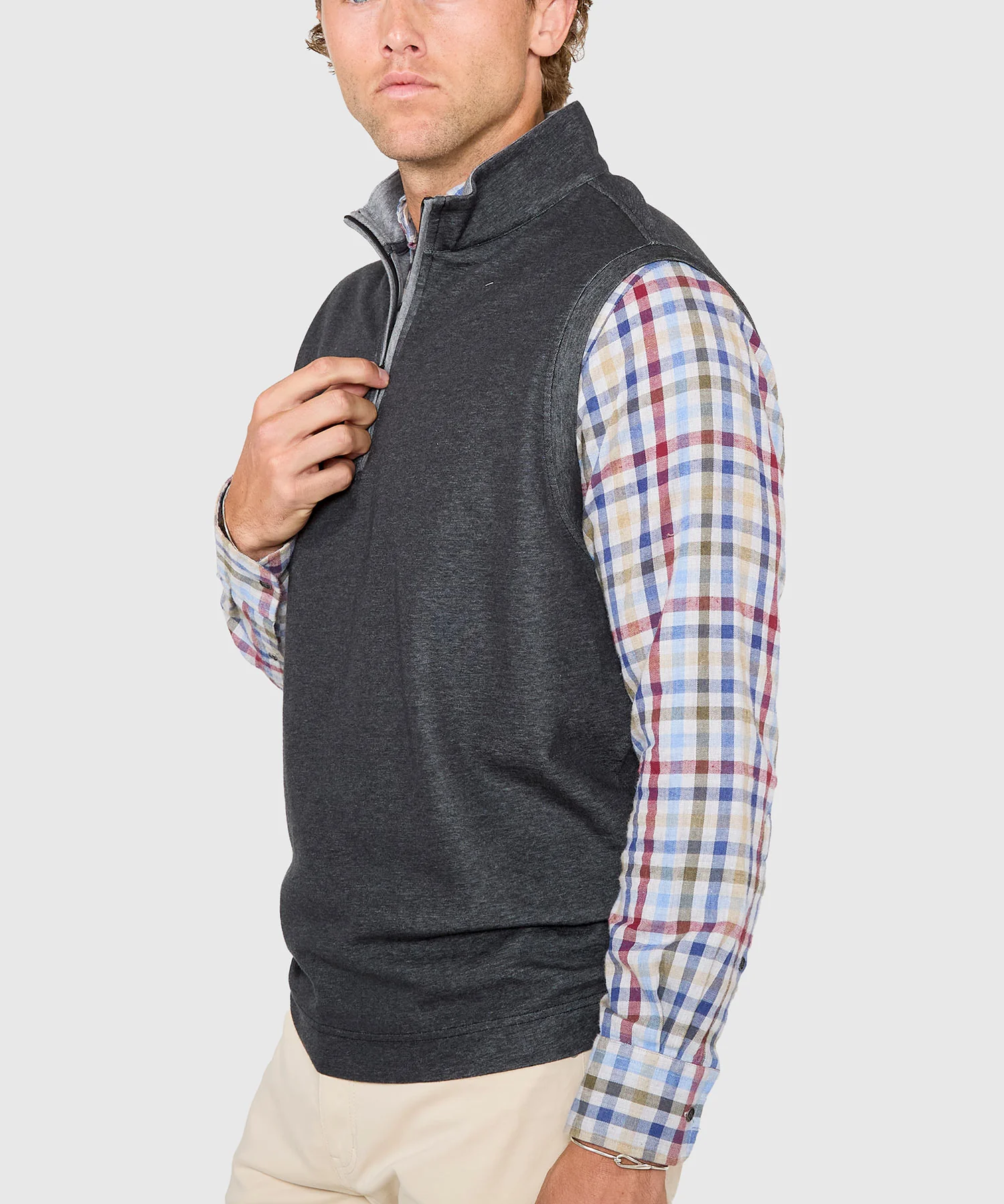 Westport Lifestyle Melange Quarter-Zip Vest - Image 18