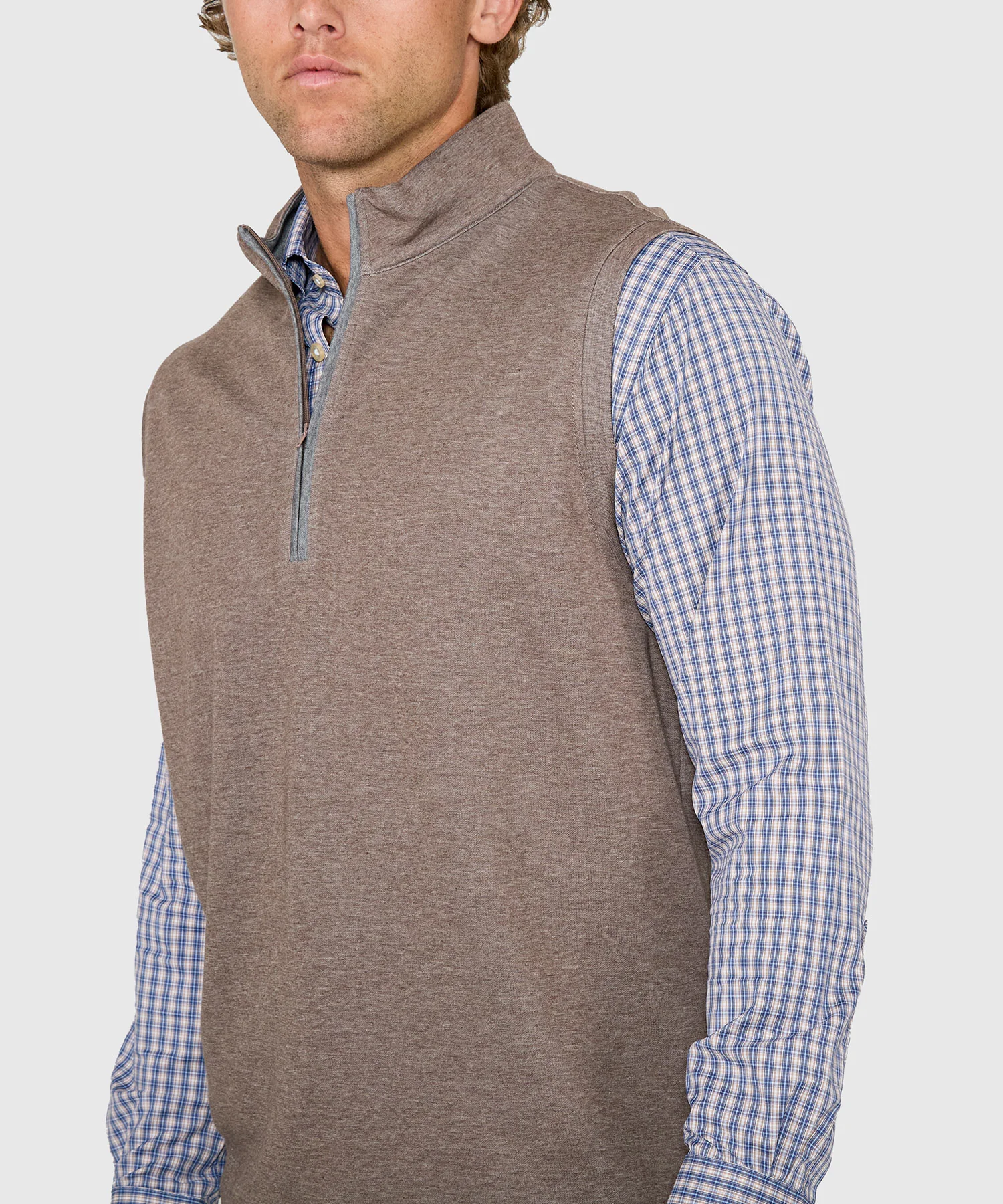 Westport Lifestyle Melange Quarter-Zip Vest - Image 26