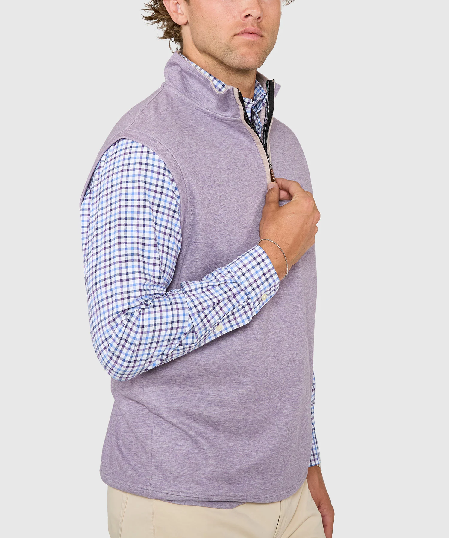 Westport Lifestyle Melange Quarter-Zip Vest - Image 31