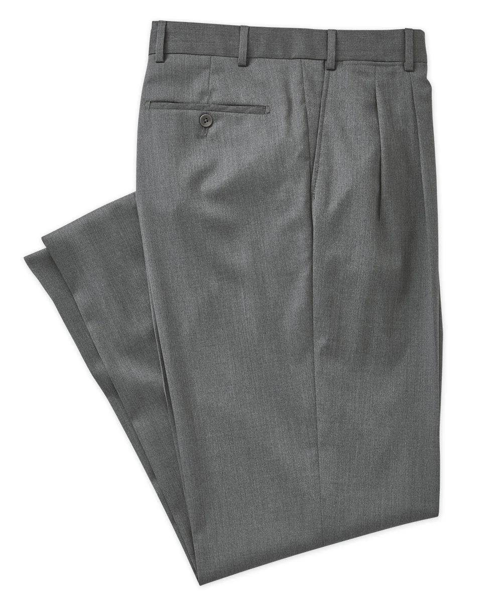 Westport Black Loro Piana Pleated Dress Pant - Image 4