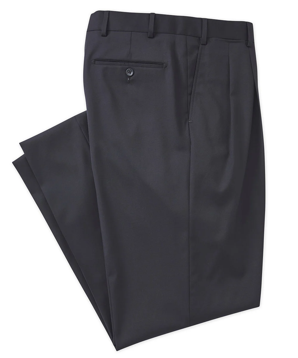 Westport Black Loro Piana Pleated Dress Pant - Image 5