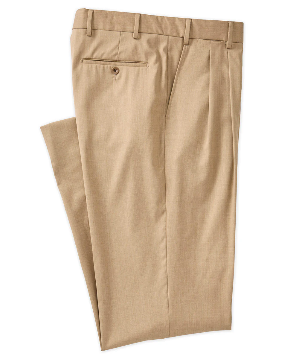 Westport Black Loro Piana Pleated Dress Pant - Image 7
