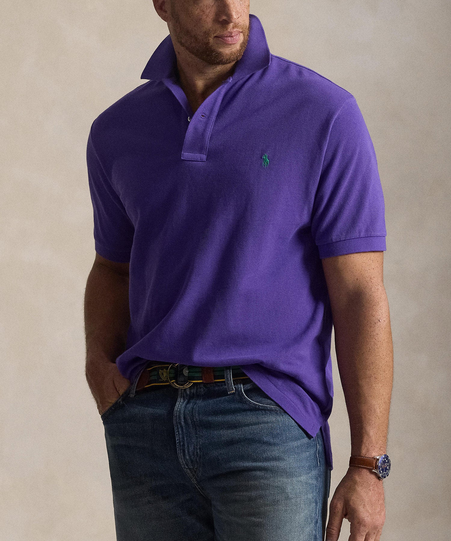 Polo Ralph Lauren Short Sleeve Classic Pique Mesh Polo Shirt - Image 23