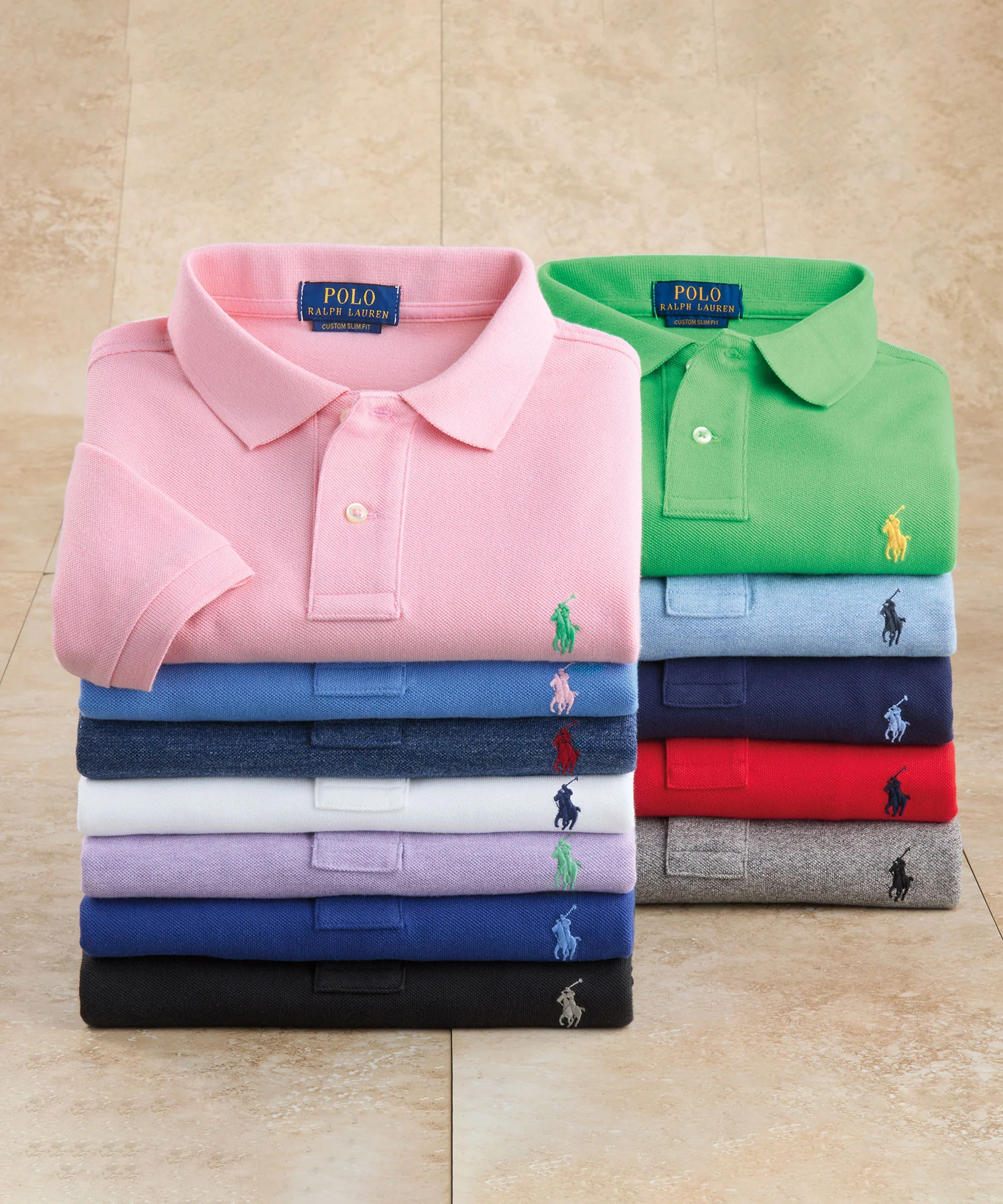 Polo Ralph Lauren Short Sleeve Classic Pique Mesh Polo Shirt - Image 3