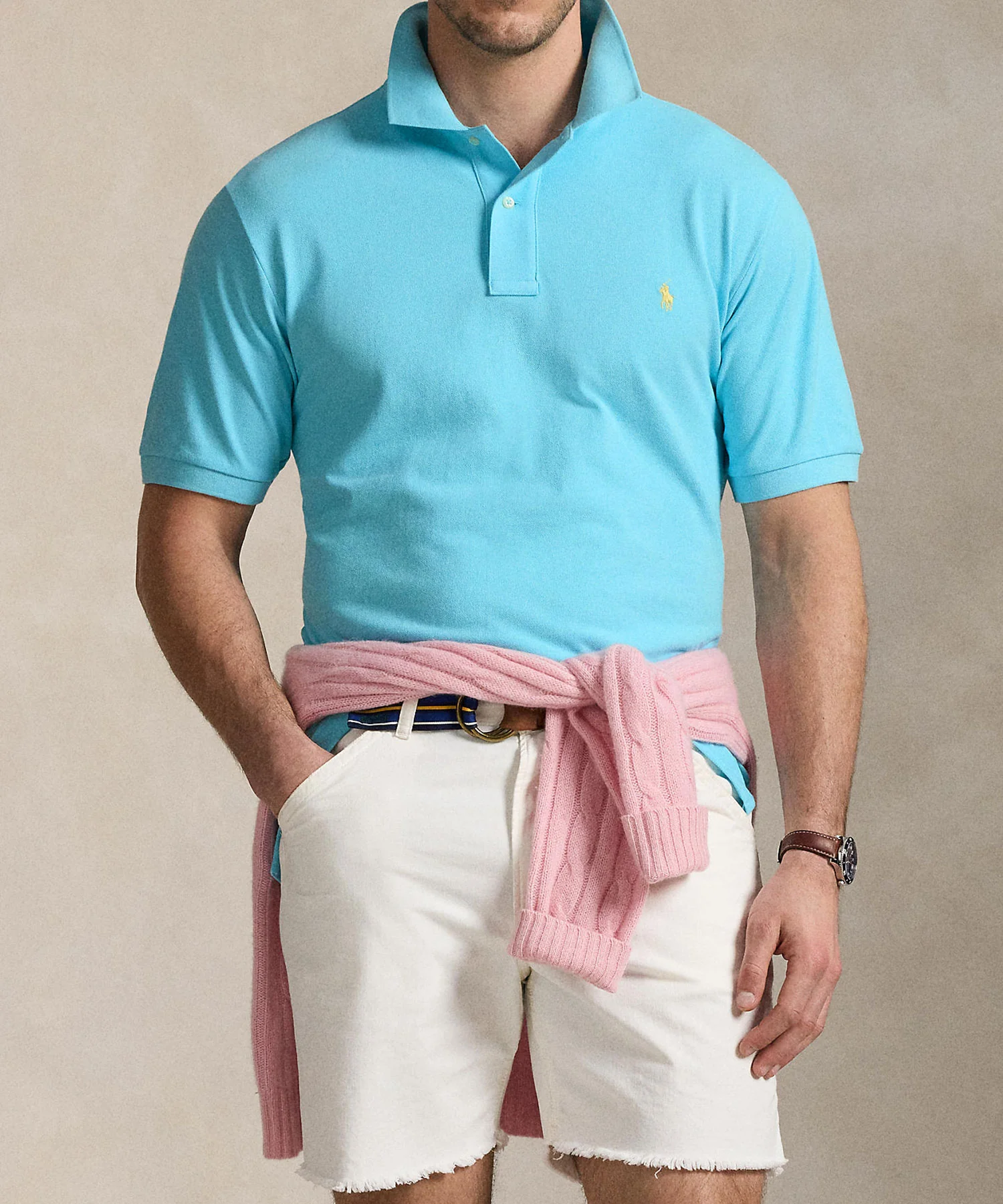 Polo Ralph Lauren Short Sleeve Classic Pique Mesh Polo Shirt - Image 3