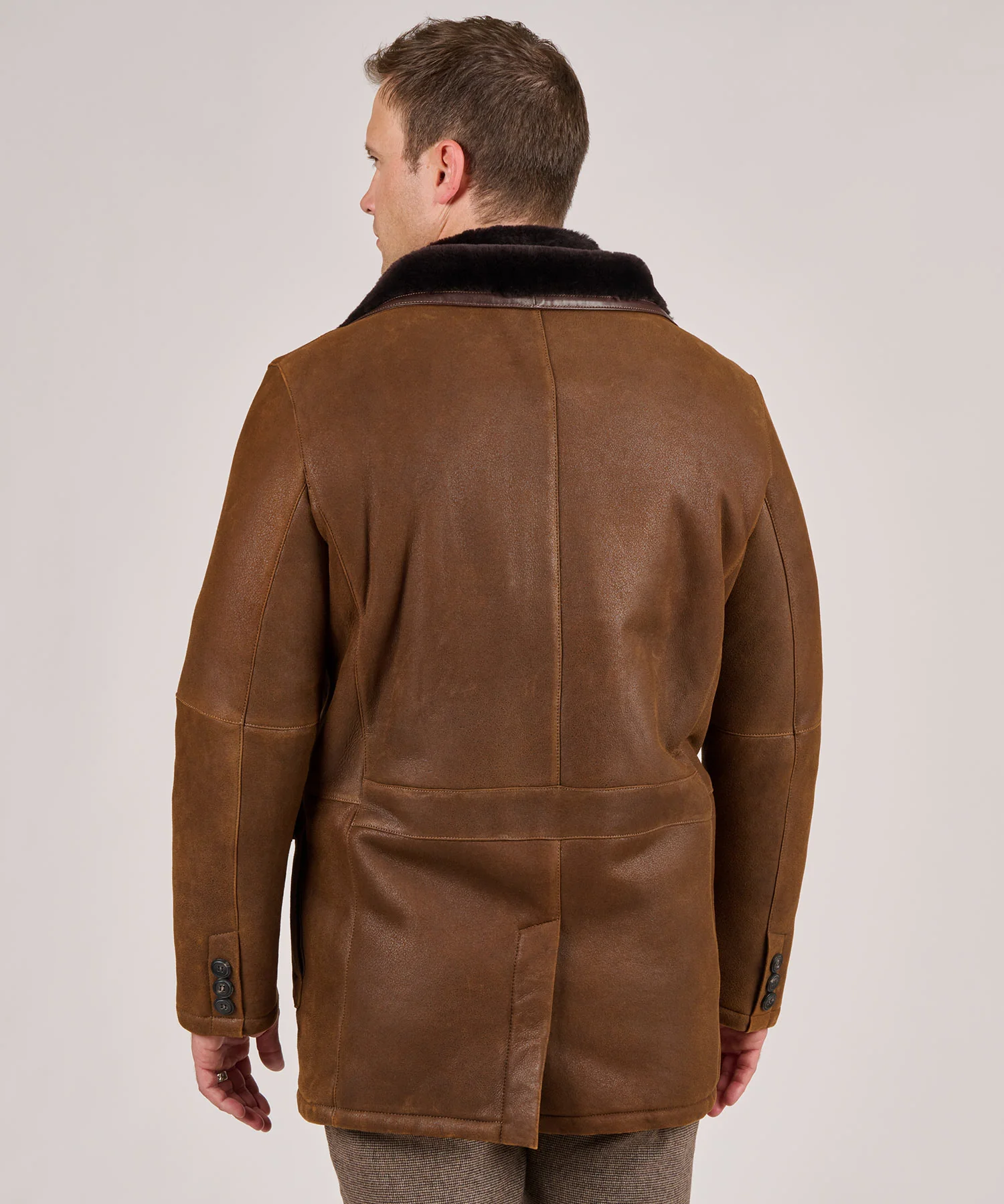 Westport Black Shearling Coat - Image 6