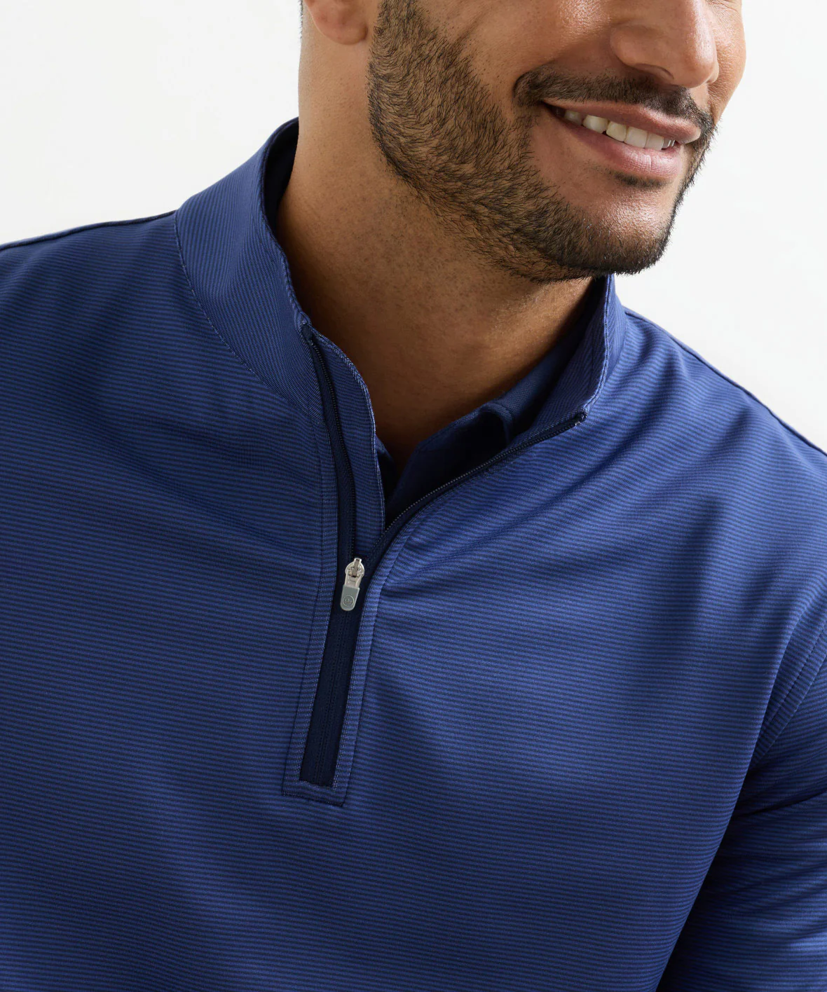 Peter Millar Sugar Stripe Perth Quarter-Zip Pullover - Image 10
