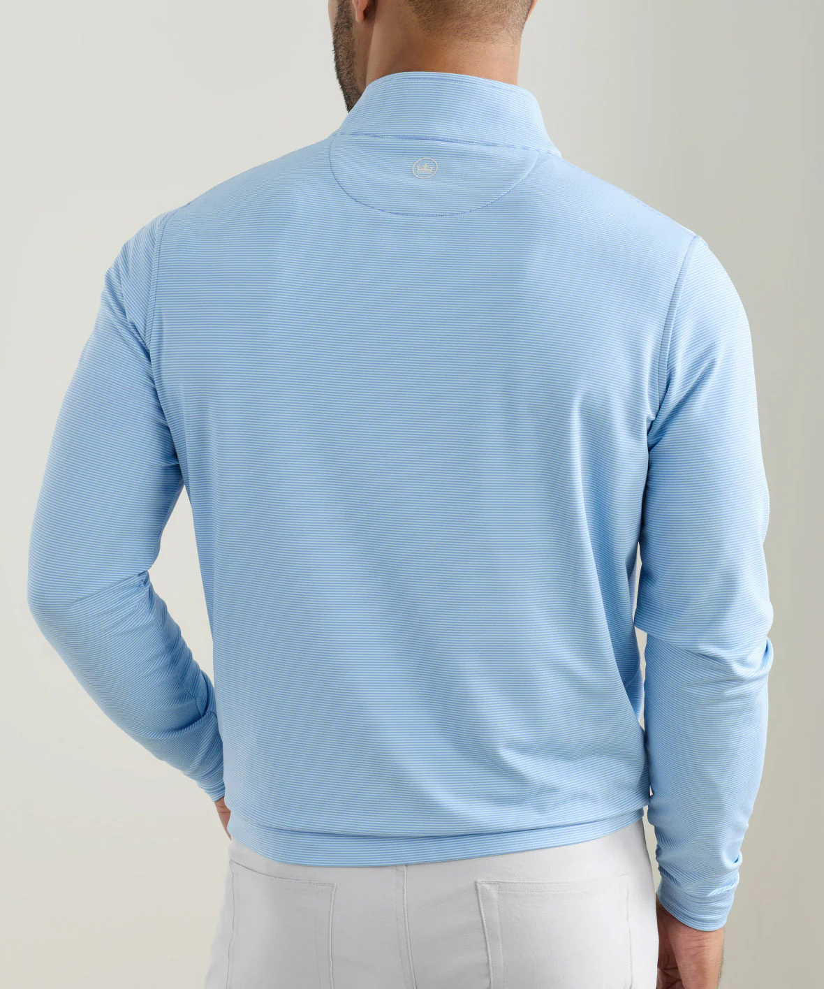 Peter Millar Sugar Stripe Perth Quarter-Zip Pullover - Image 3