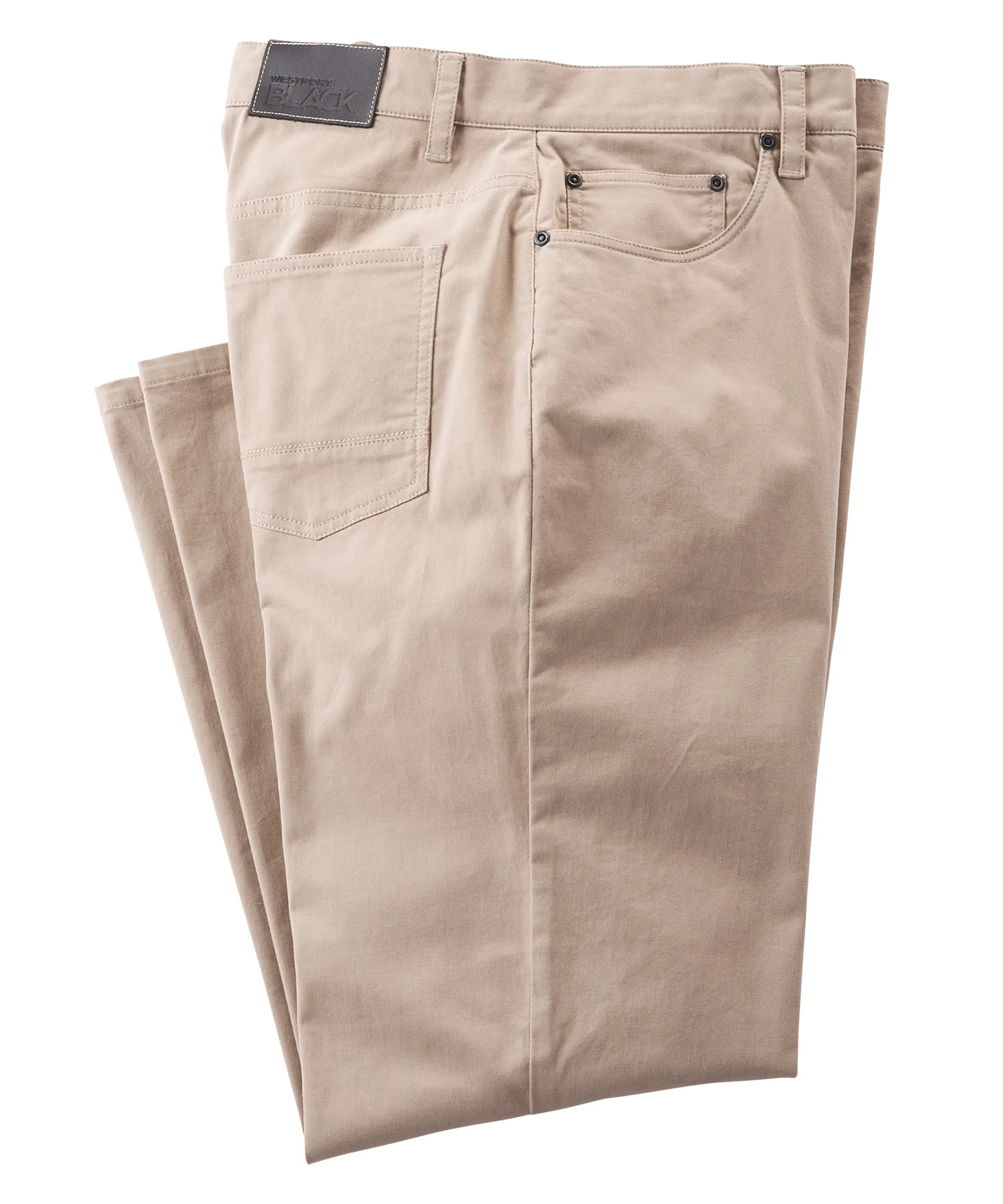 Westport Black Stretch Sateen 5-Pocket Pant - Image 3