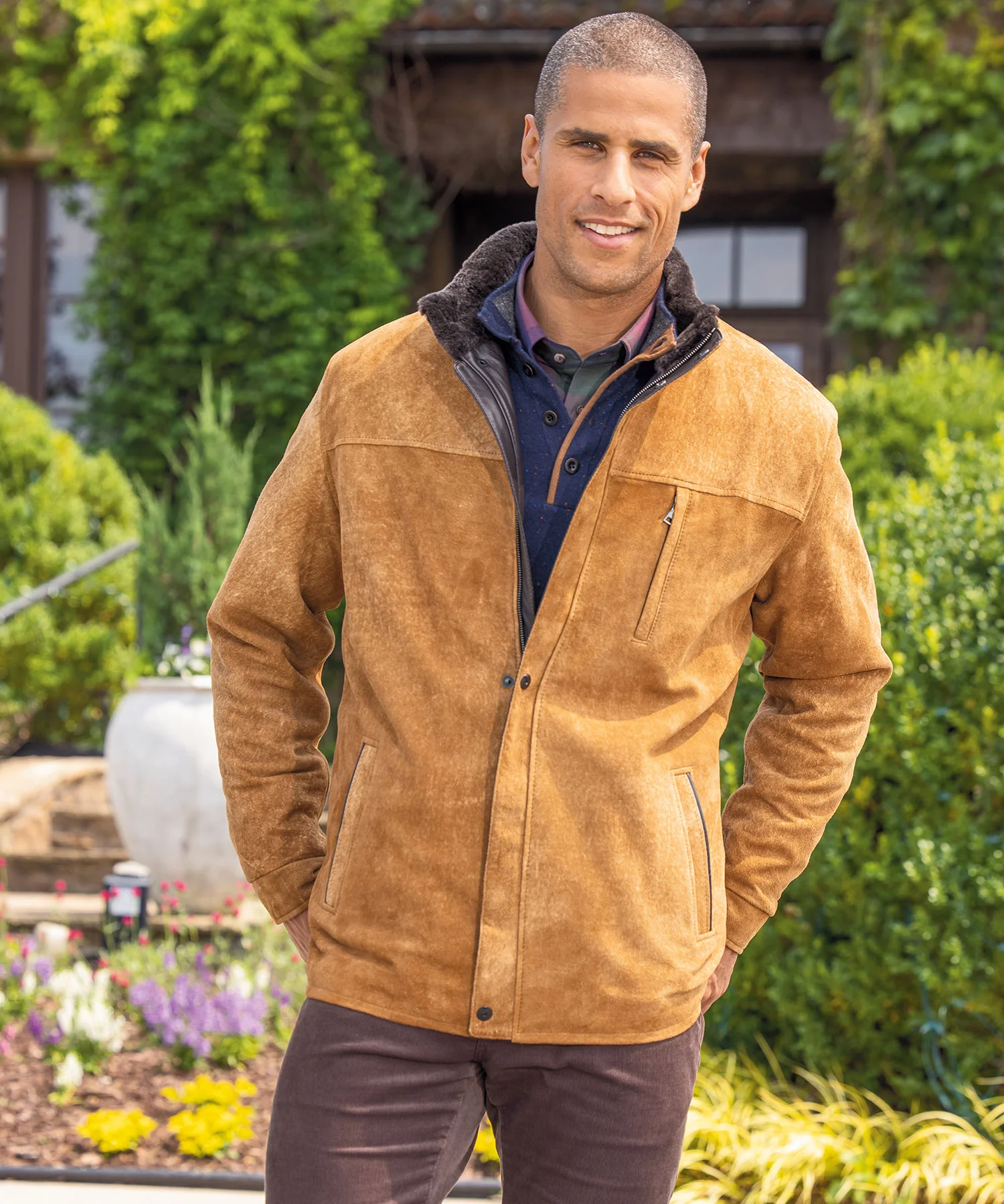 Westport Black Three-Quarter Length Leather Coat - Image 2
