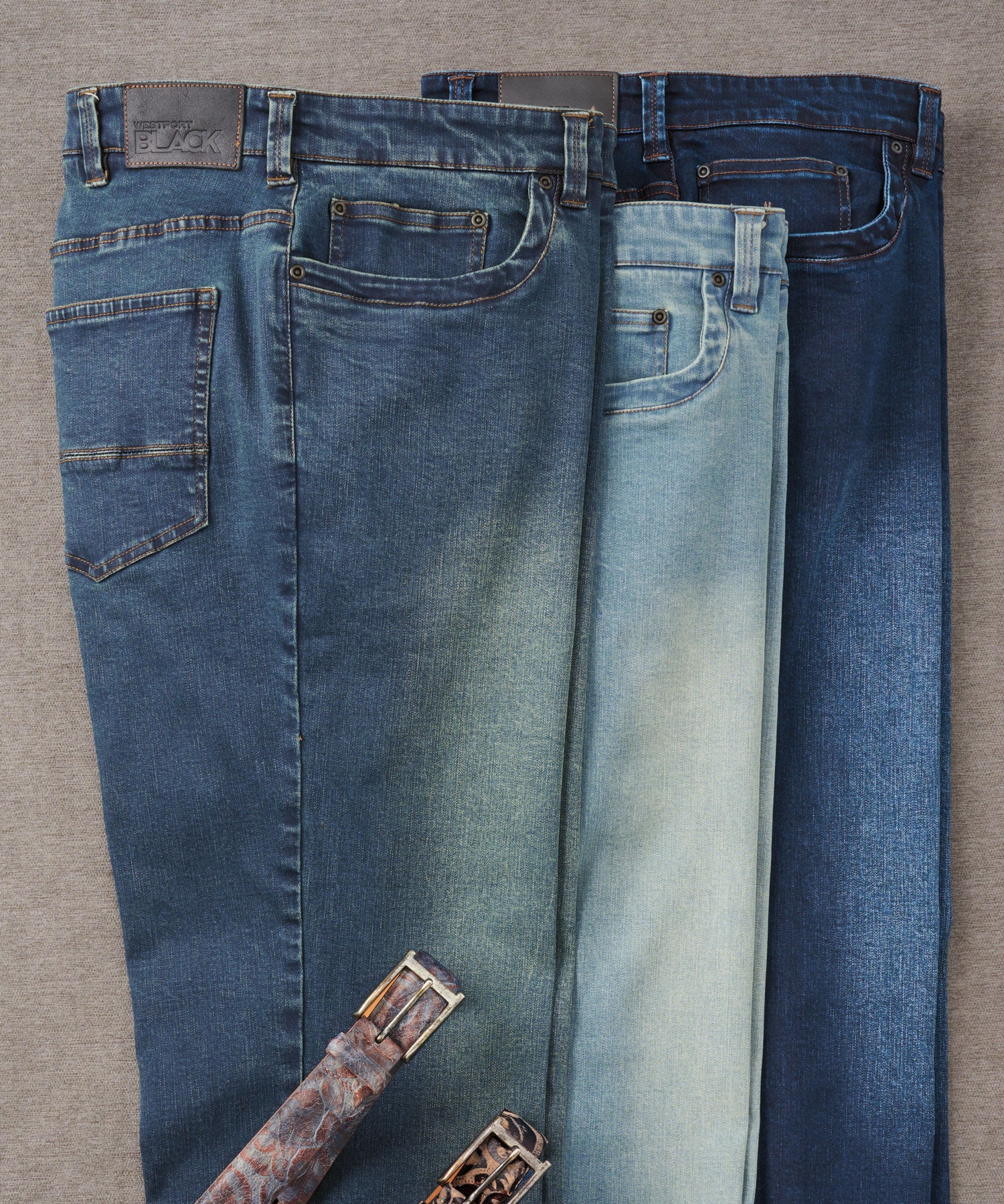 Westport Black Ultra Stretch Denim Jean - Image 2
