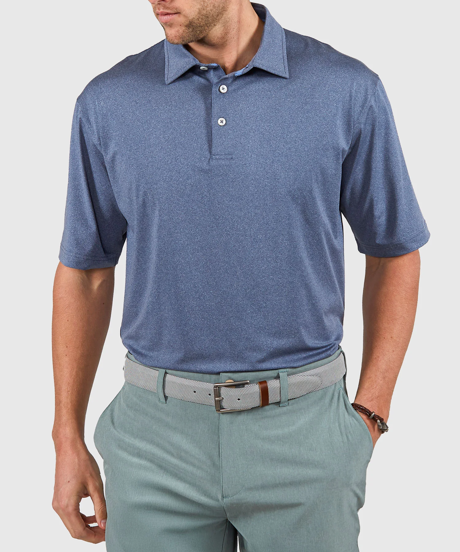 Westport Lifestyle Short Sleeve Performance Polo Knit Shirt - Image 19