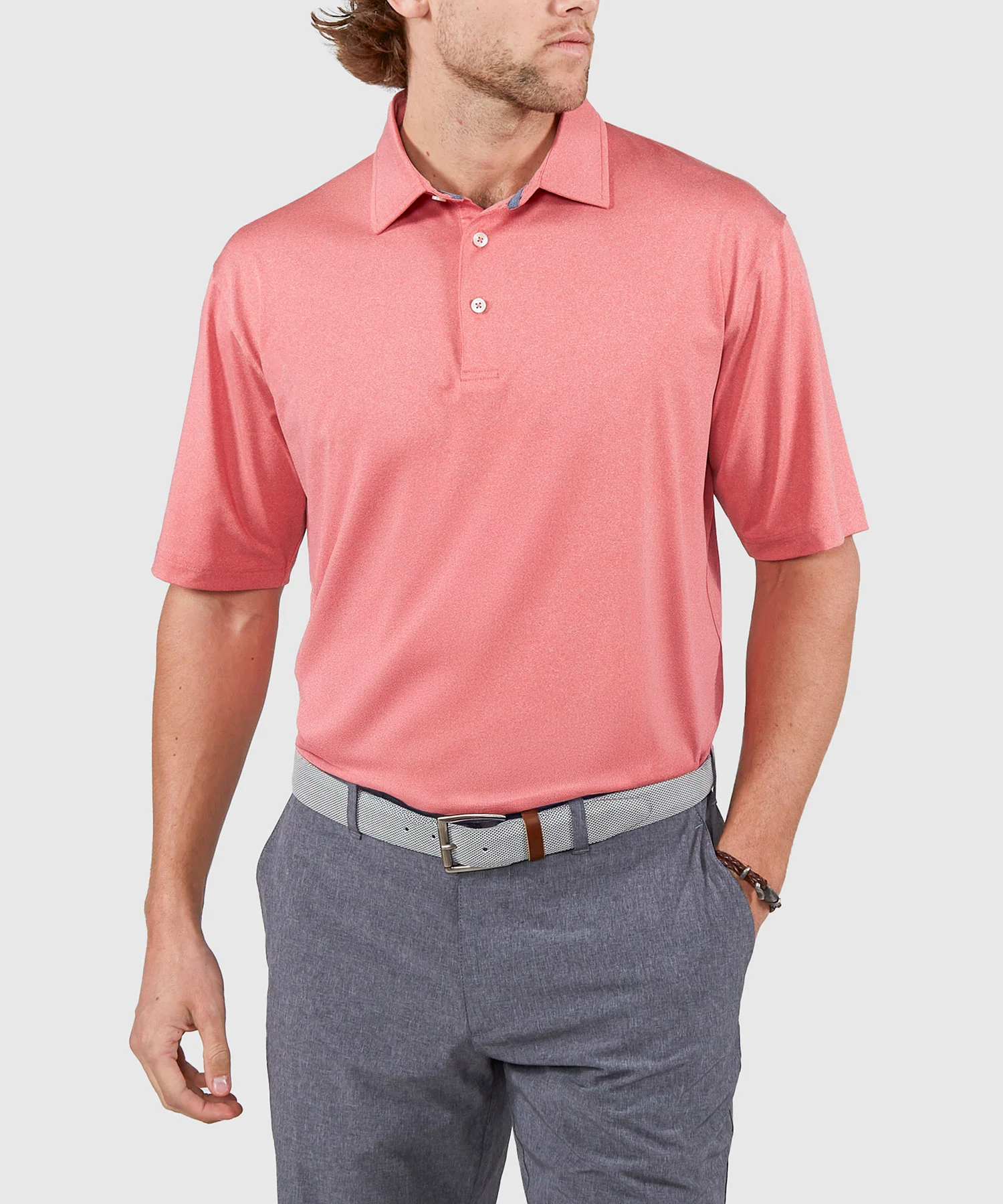 Westport Lifestyle Short Sleeve Performance Polo Knit Shirt - Image 24