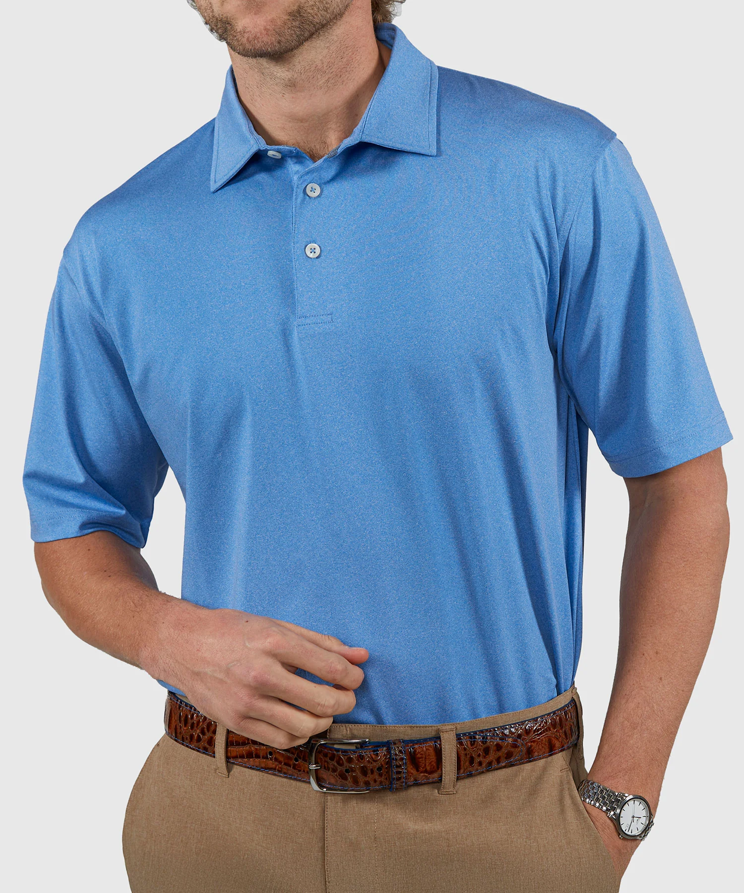 Westport Lifestyle Short Sleeve Performance Polo Knit Shirt - Image 28