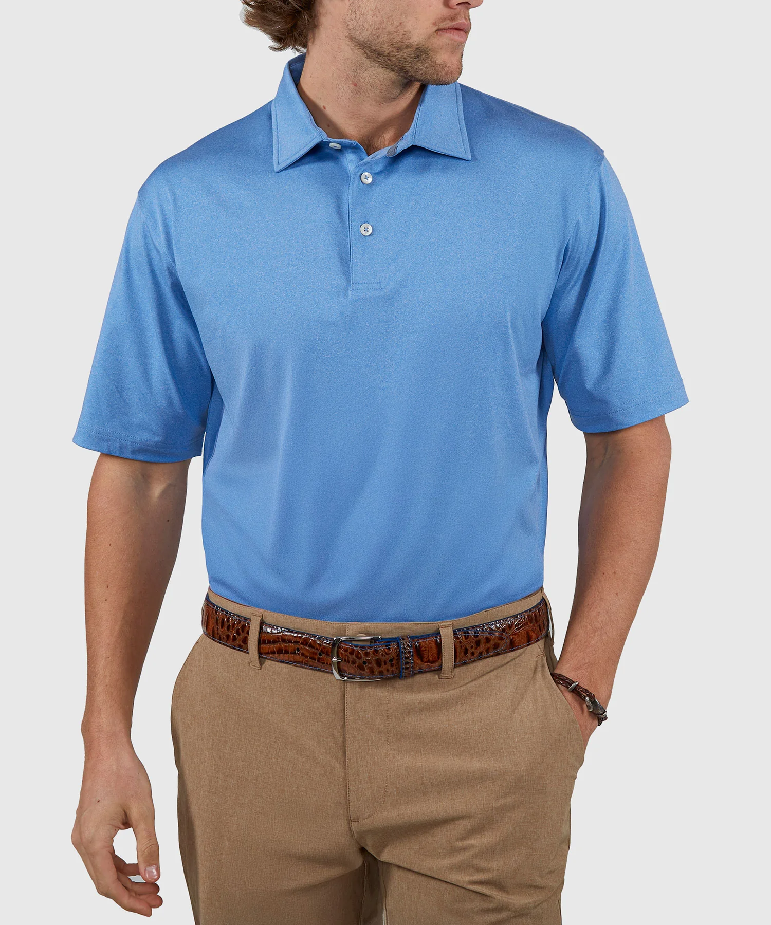 Westport Lifestyle Short Sleeve Performance Polo Knit Shirt - Image 30