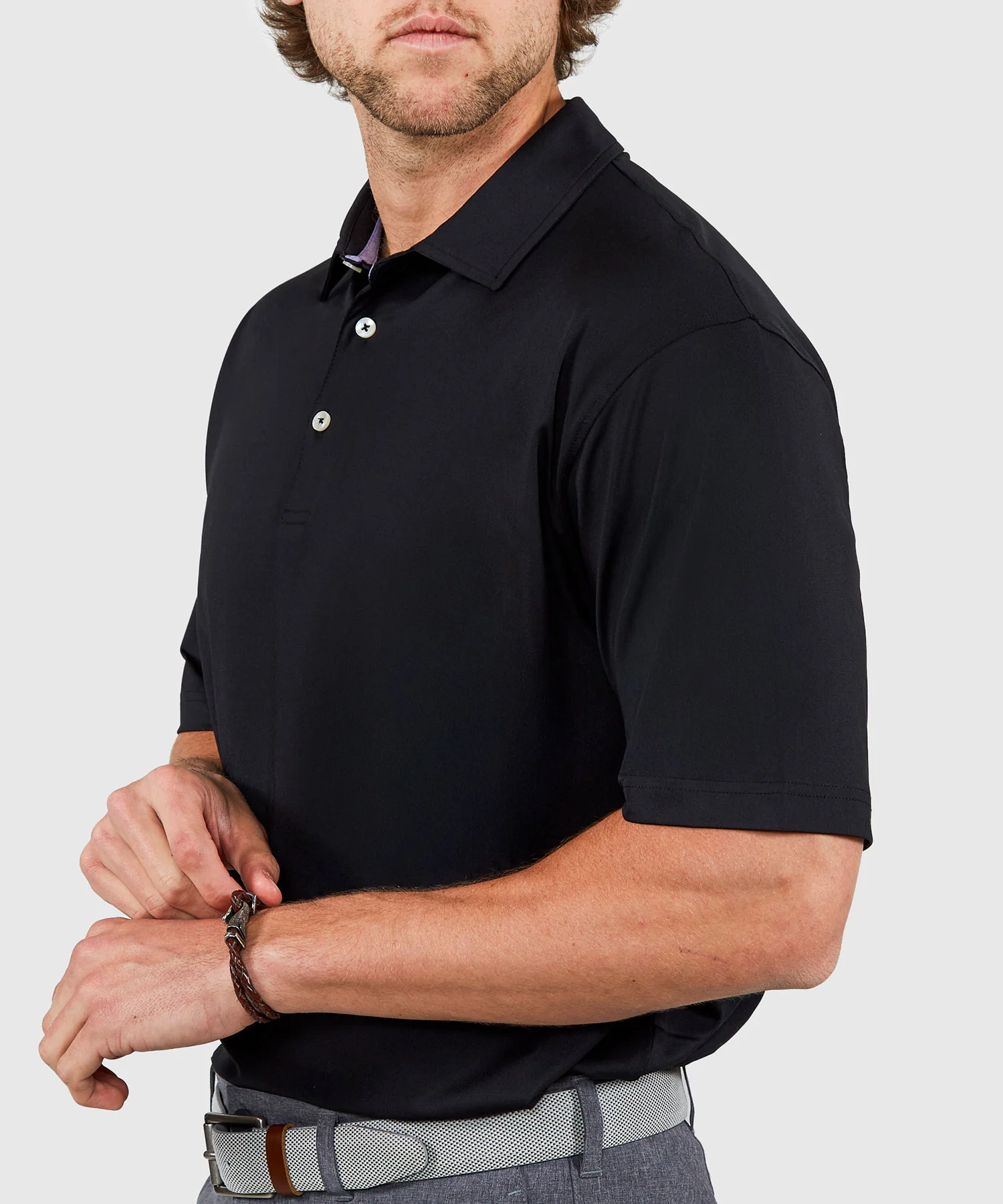 Westport Lifestyle Short Sleeve Performance Polo Knit Shirt - Image 33