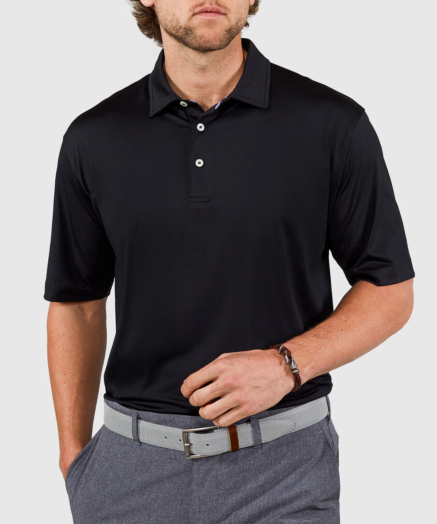 Westport Lifestyle Short Sleeve Performance Polo Knit Shirt - Image 34
