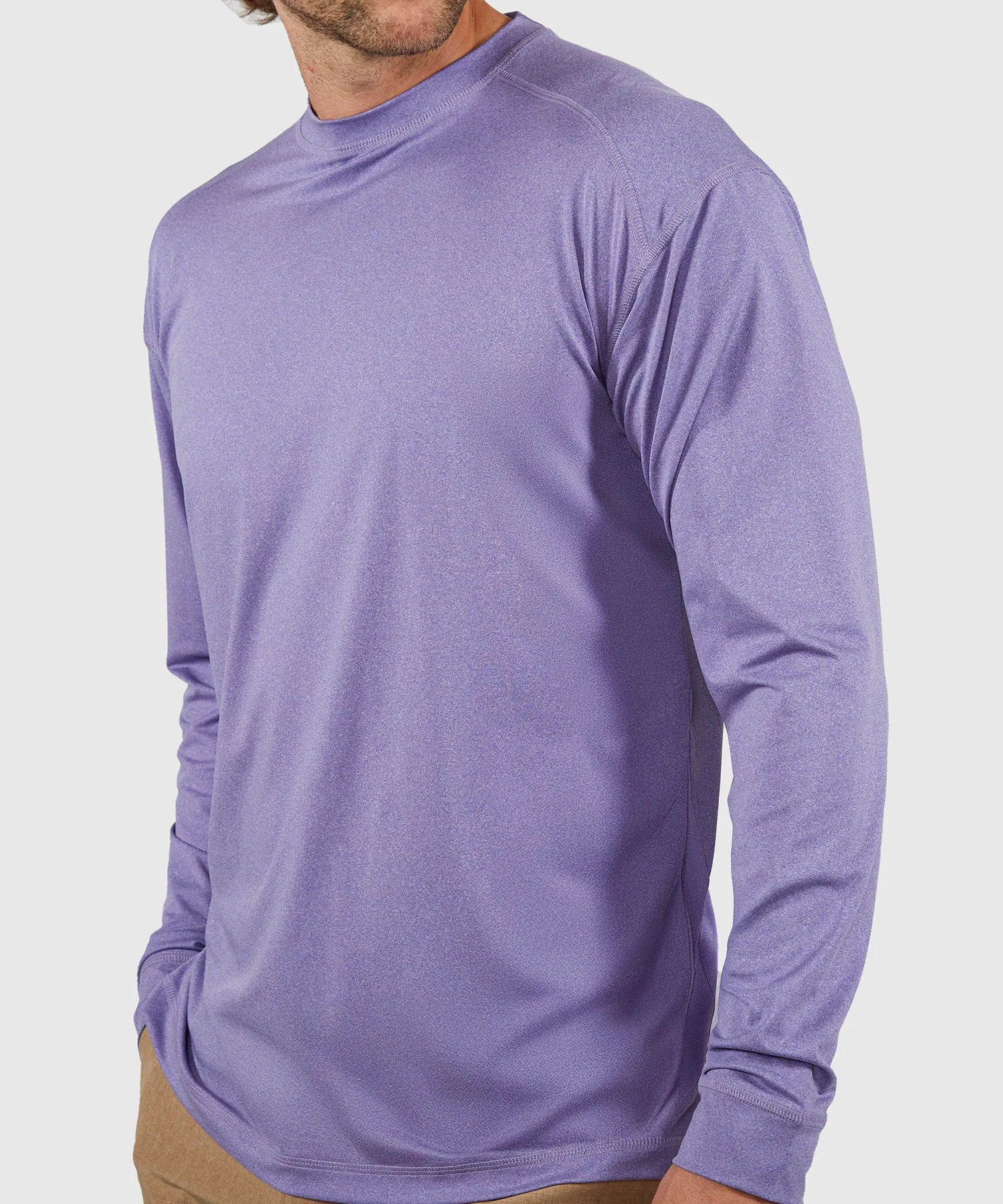 Westport Lifestyle Long Sleeve Performance Stretch Crew Neck UPF 30 Shirt - Image 10