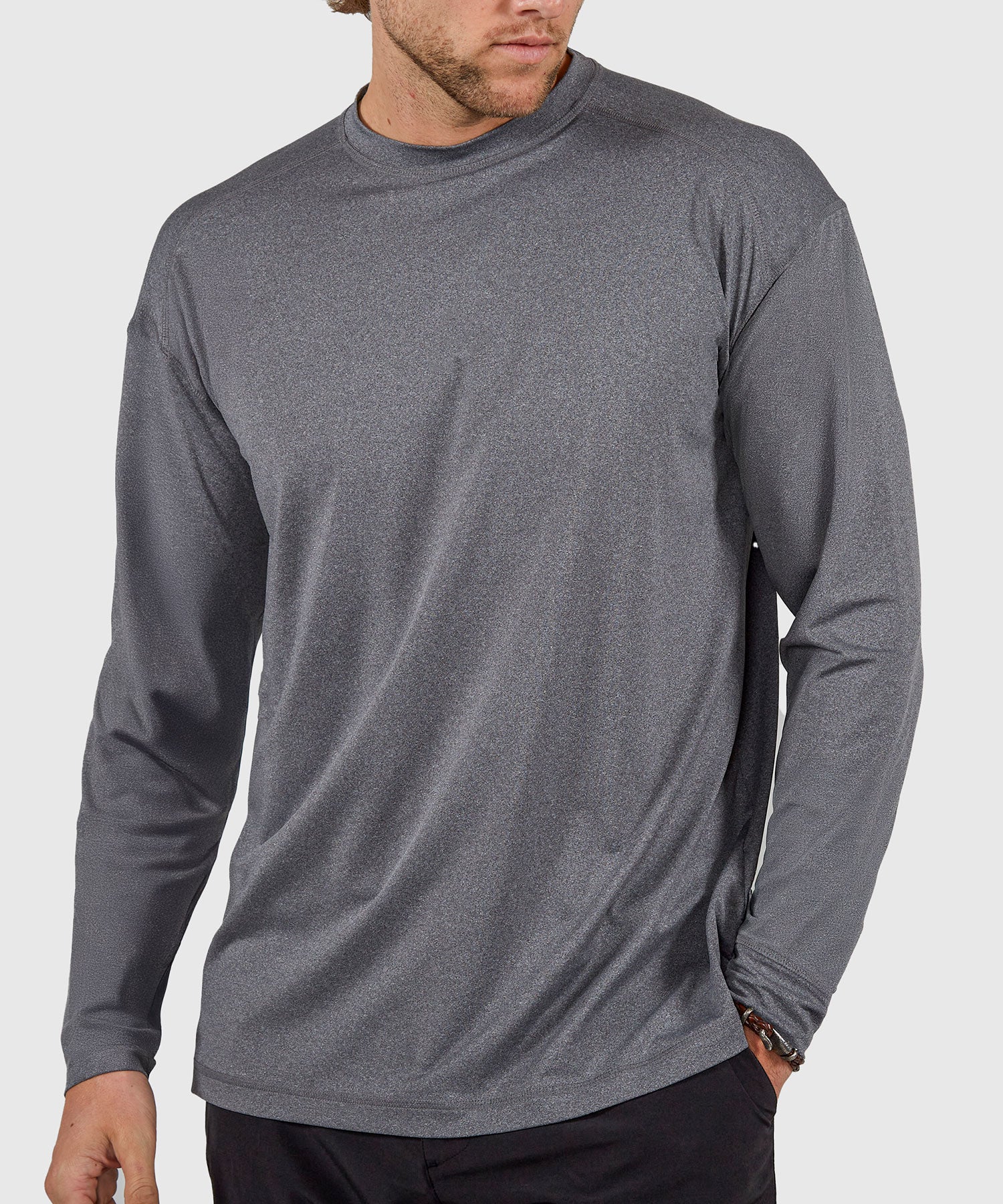 Westport Lifestyle Long Sleeve Performance Stretch Crew Neck UPF 30 Shirt - Image 13