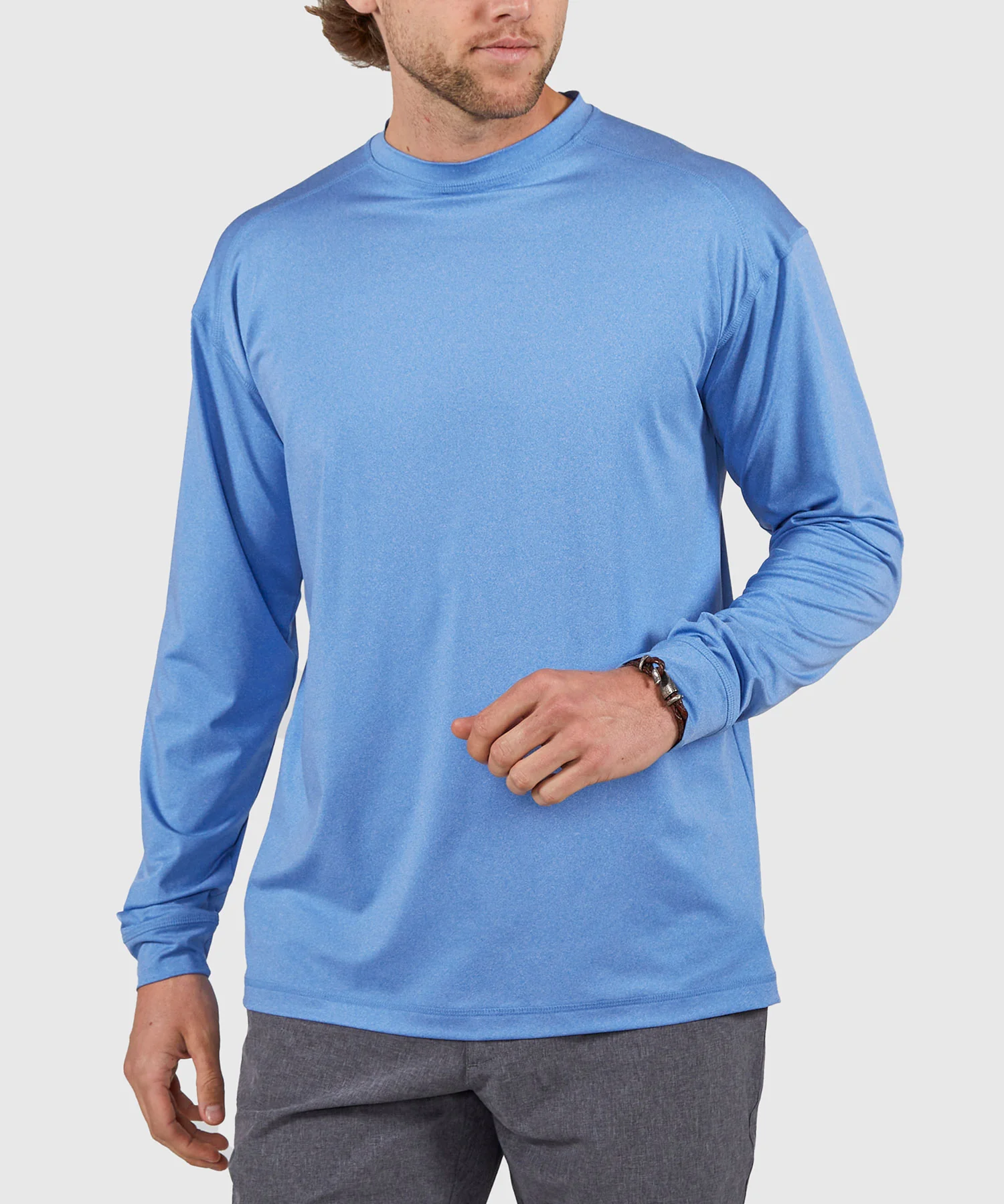 Westport Lifestyle Long Sleeve Performance Stretch Crew Neck UPF 30 Shirt - Image 18