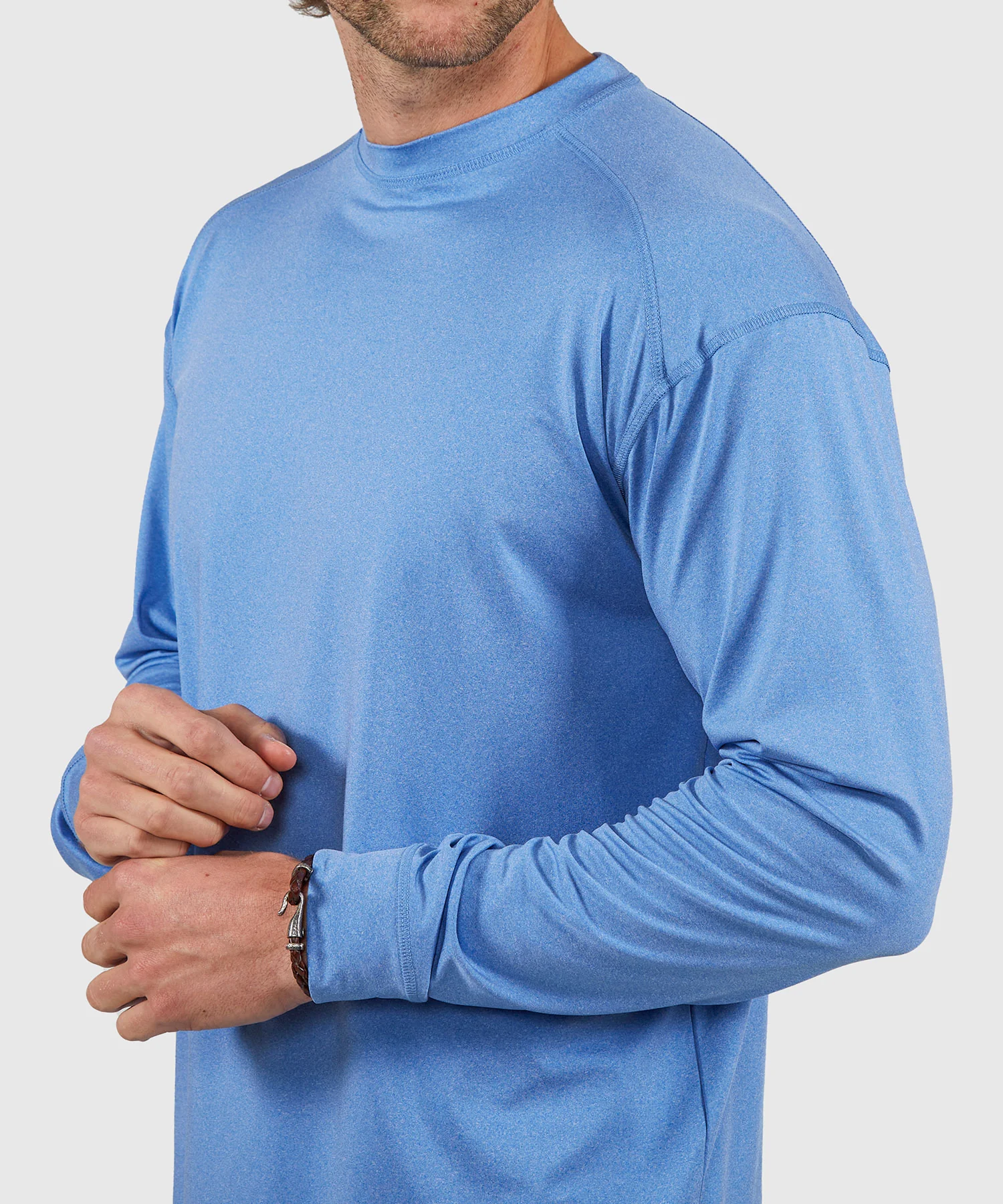 Westport Lifestyle Long Sleeve Performance Stretch Crew Neck UPF 30 Shirt - Image 19