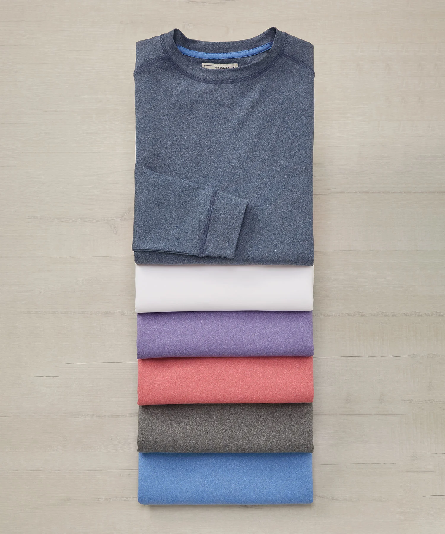 Westport Lifestyle Long Sleeve Performance Stretch Crew Neck UPF 30 Shirt - Image 5