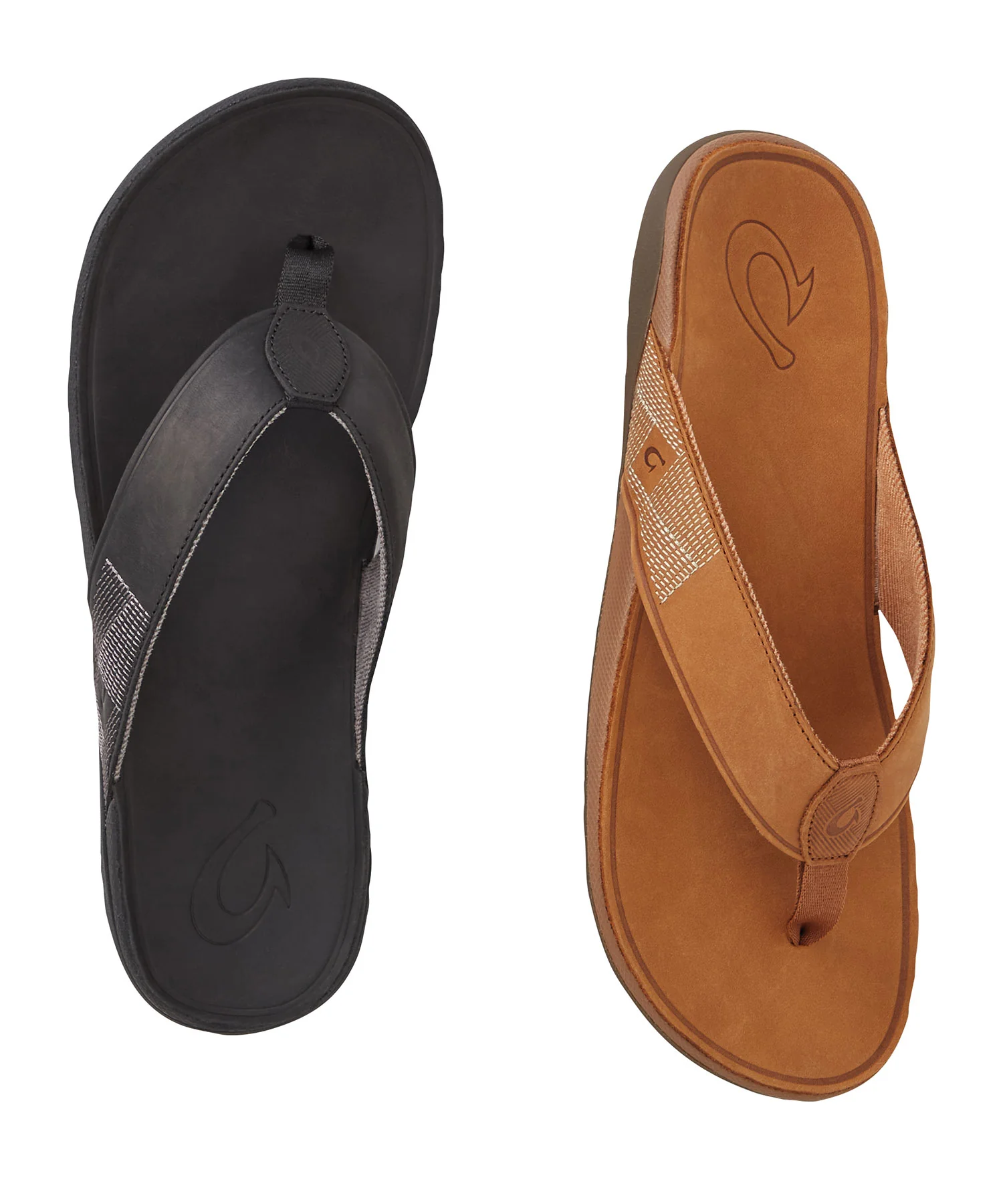 OluKai Tuahine Leather Flip-Flop Sandal - Image 2
