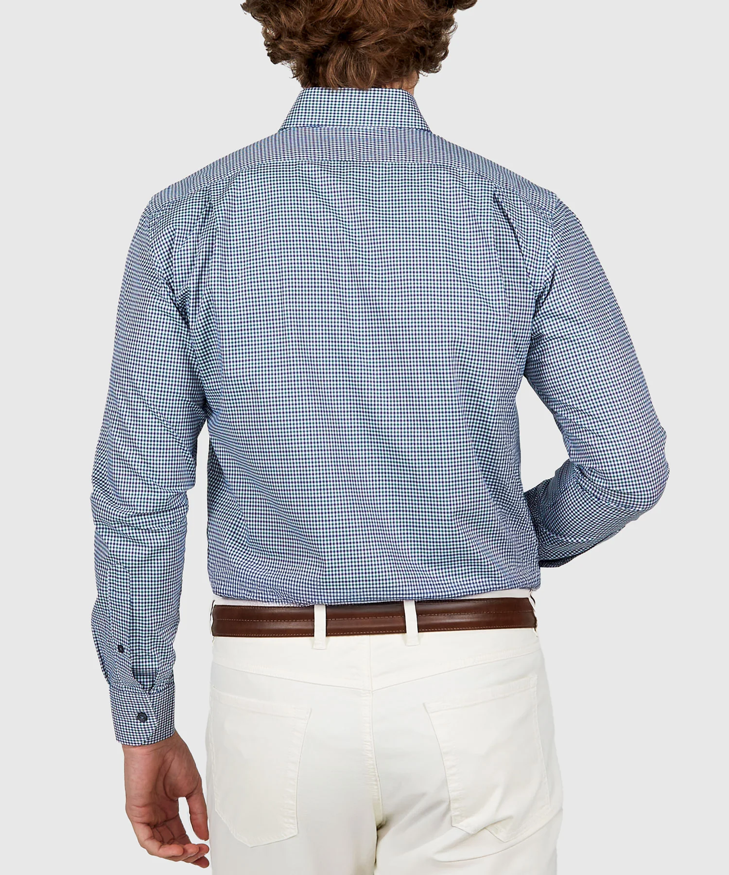 Westport Black Long Sleeve Button-Down Gingham Sport Shirt - Image 14
