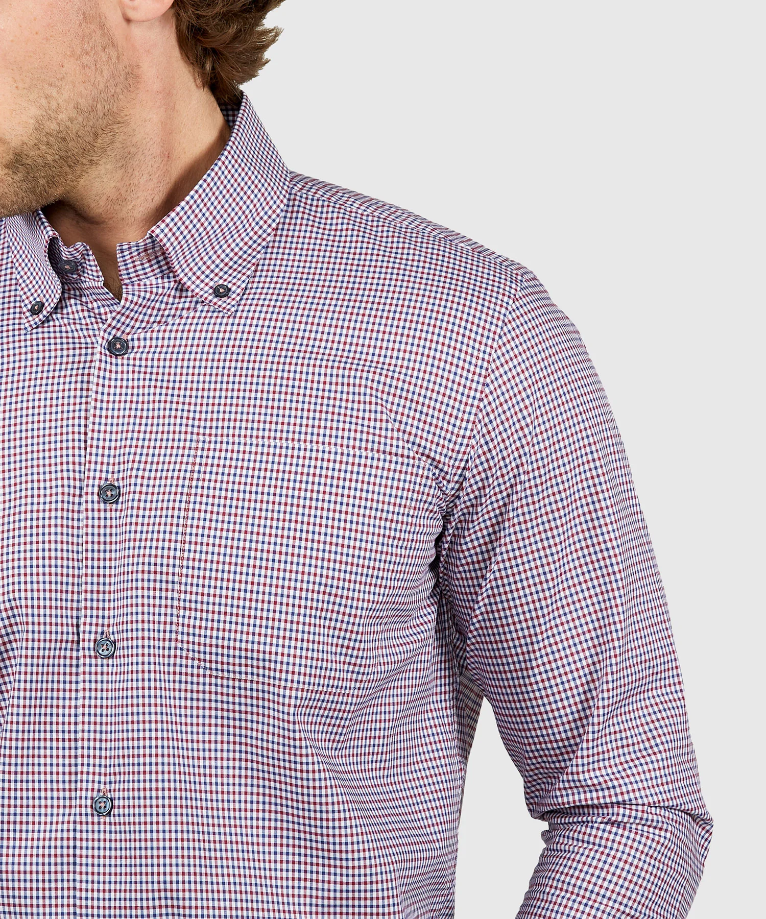 Westport Black Long Sleeve Button-Down Gingham Sport Shirt - Image 19