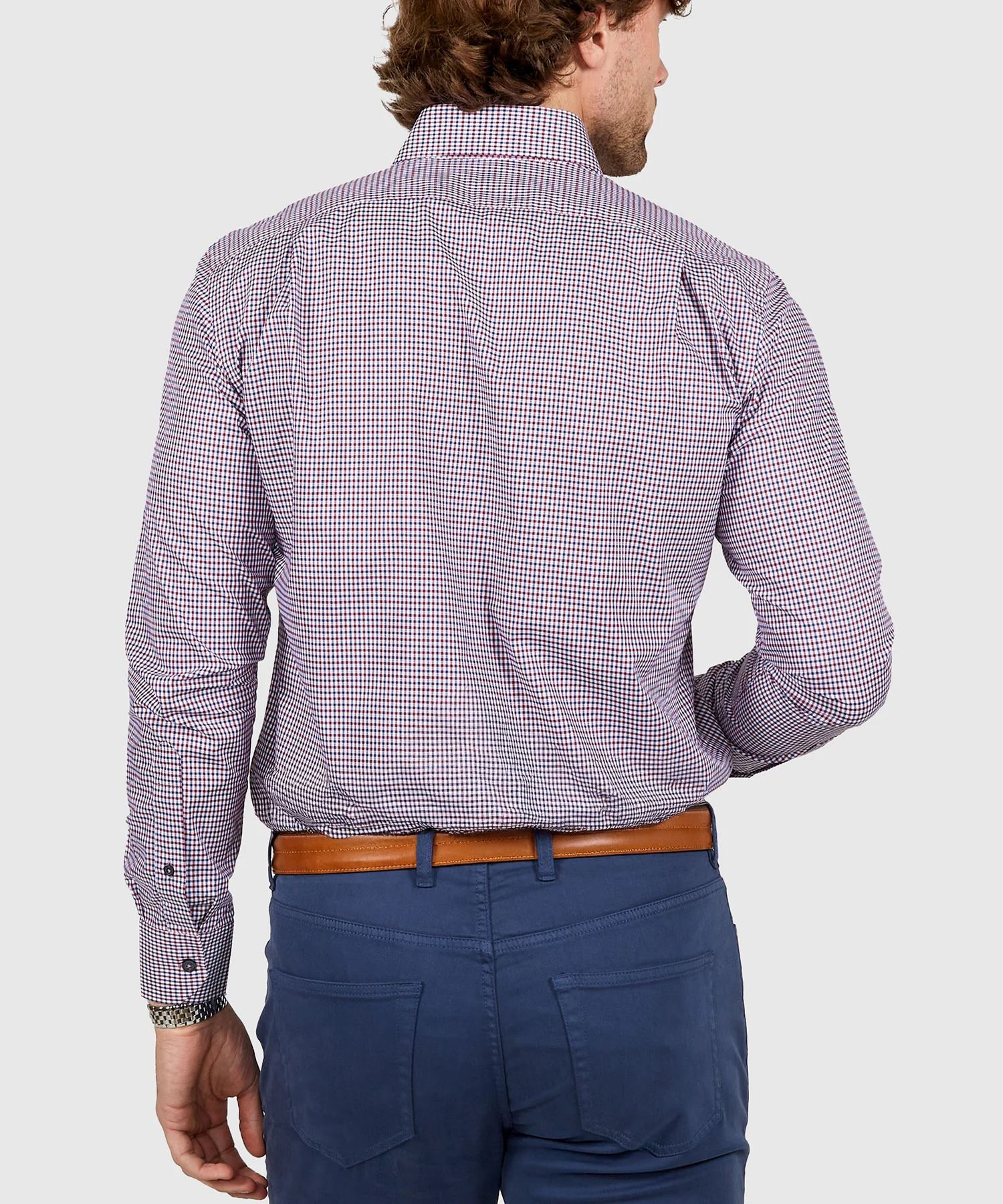 Westport Black Long Sleeve Button-Down Gingham Sport Shirt - Image 20