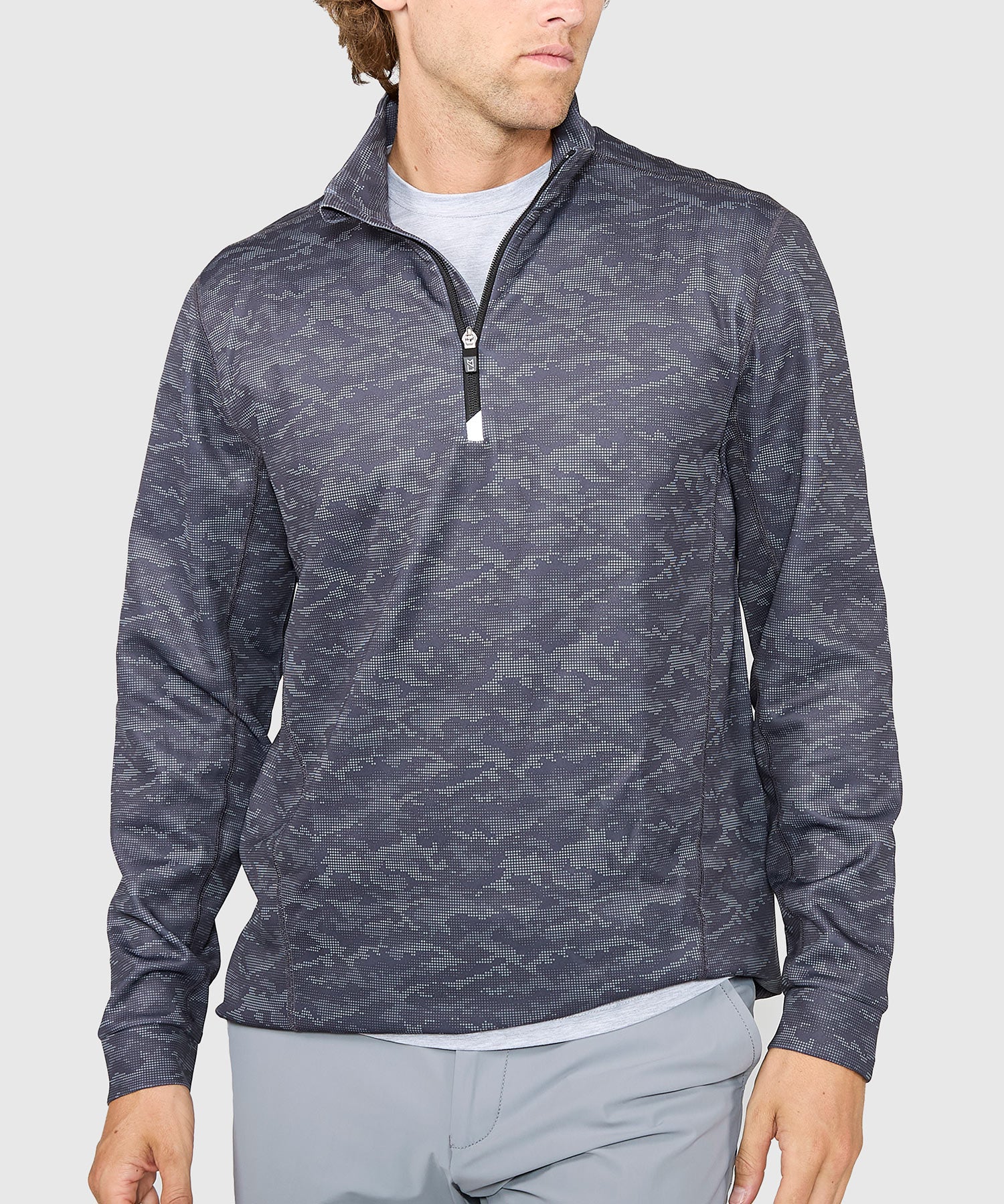 Cutter & Buck Traverse Camo Print Stretch Quarter Zip Pullover - Image 12