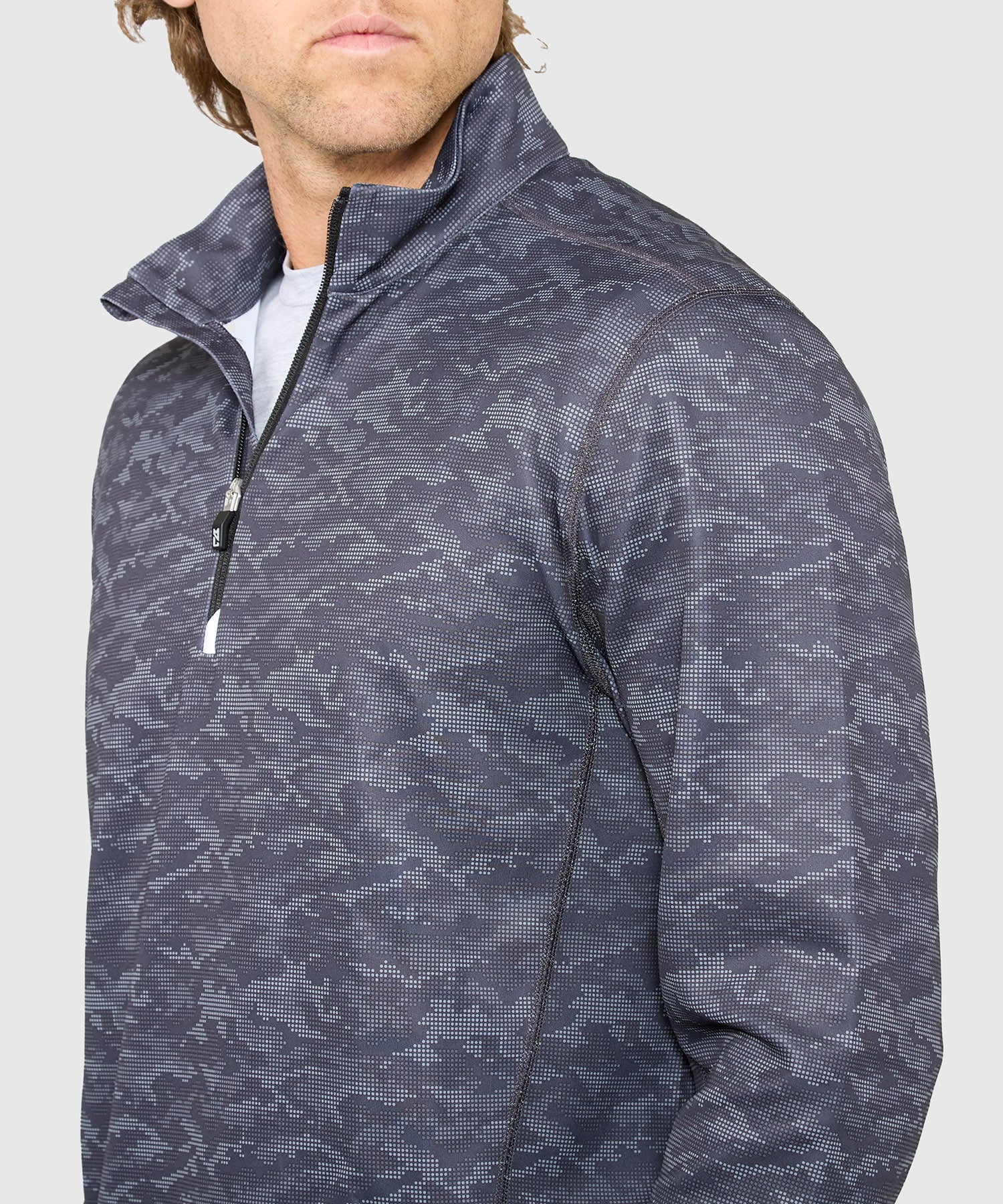 Cutter & Buck Traverse Camo Print Stretch Quarter Zip Pullover - Image 14