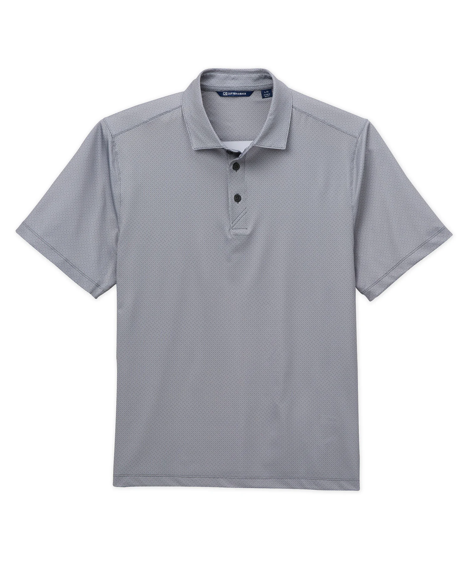Cutter & Buck Pike Eco Tonal Geo Print Stretch Recycled Polo - Image 2