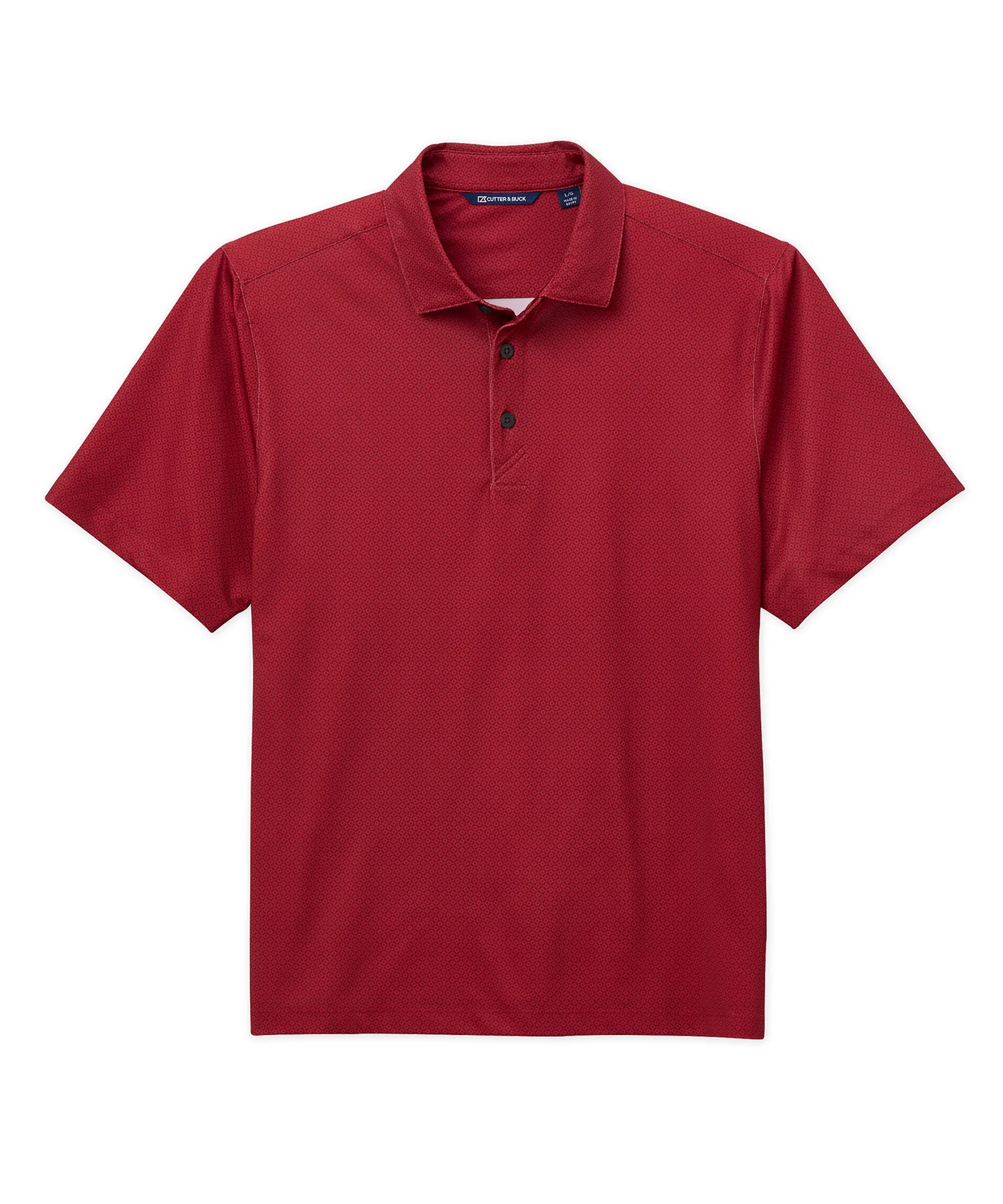 Cutter & Buck Pike Eco Tonal Geo Print Stretch Recycled Polo - Image 3