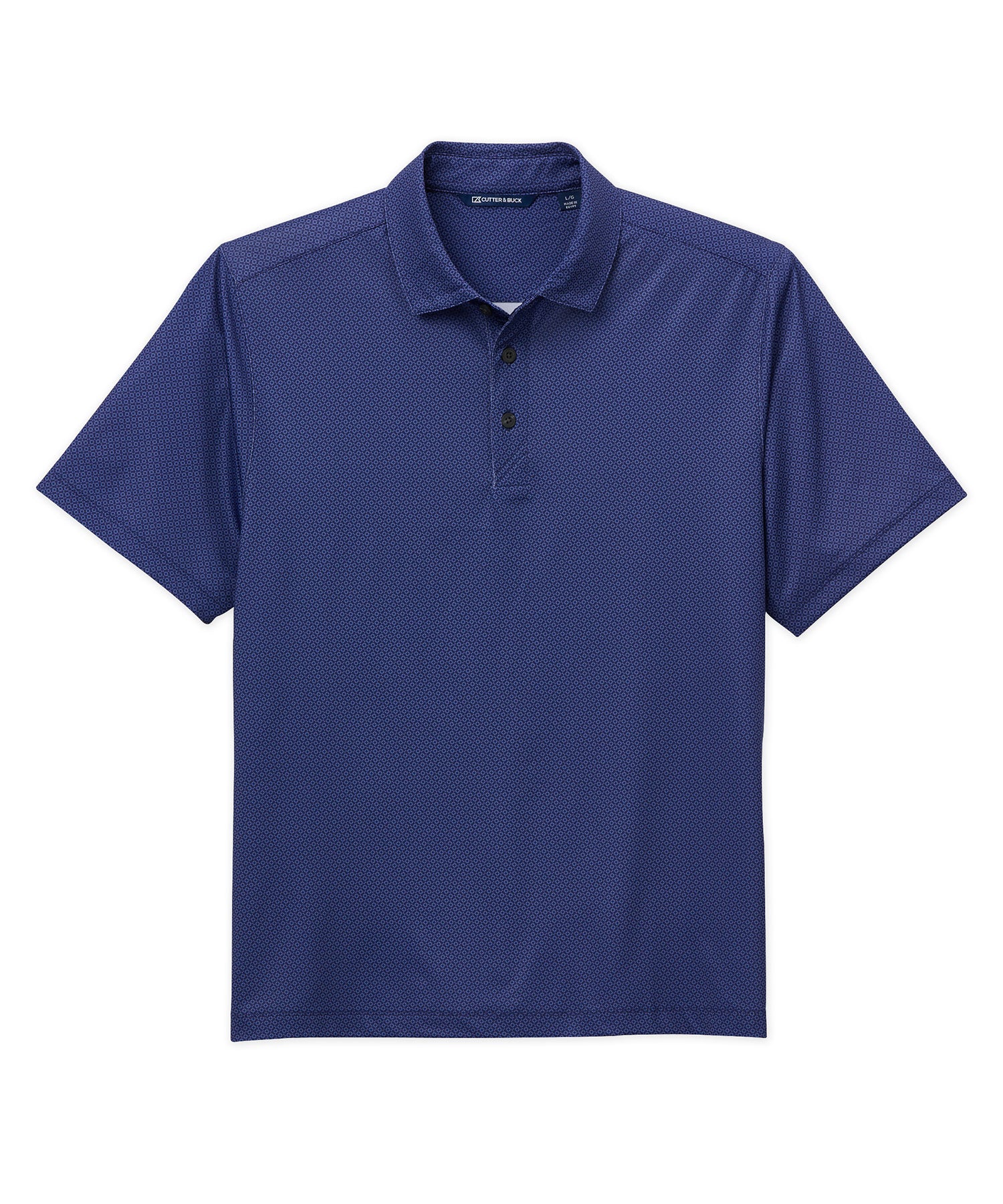 Cutter & Buck Pike Eco Tonal Geo Print Stretch Recycled Polo - Image 4