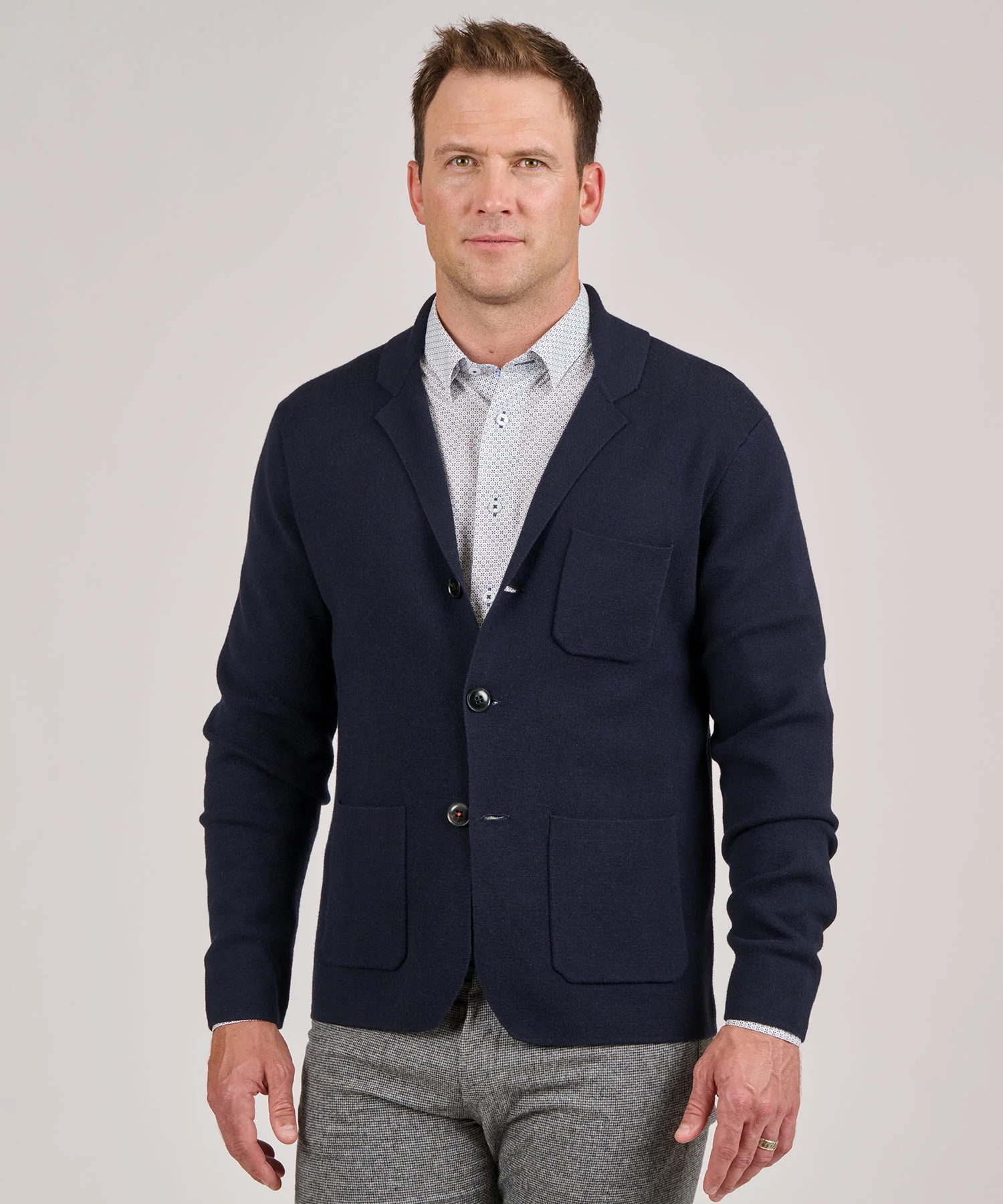 Westport Black Knit Blazer - Image 4