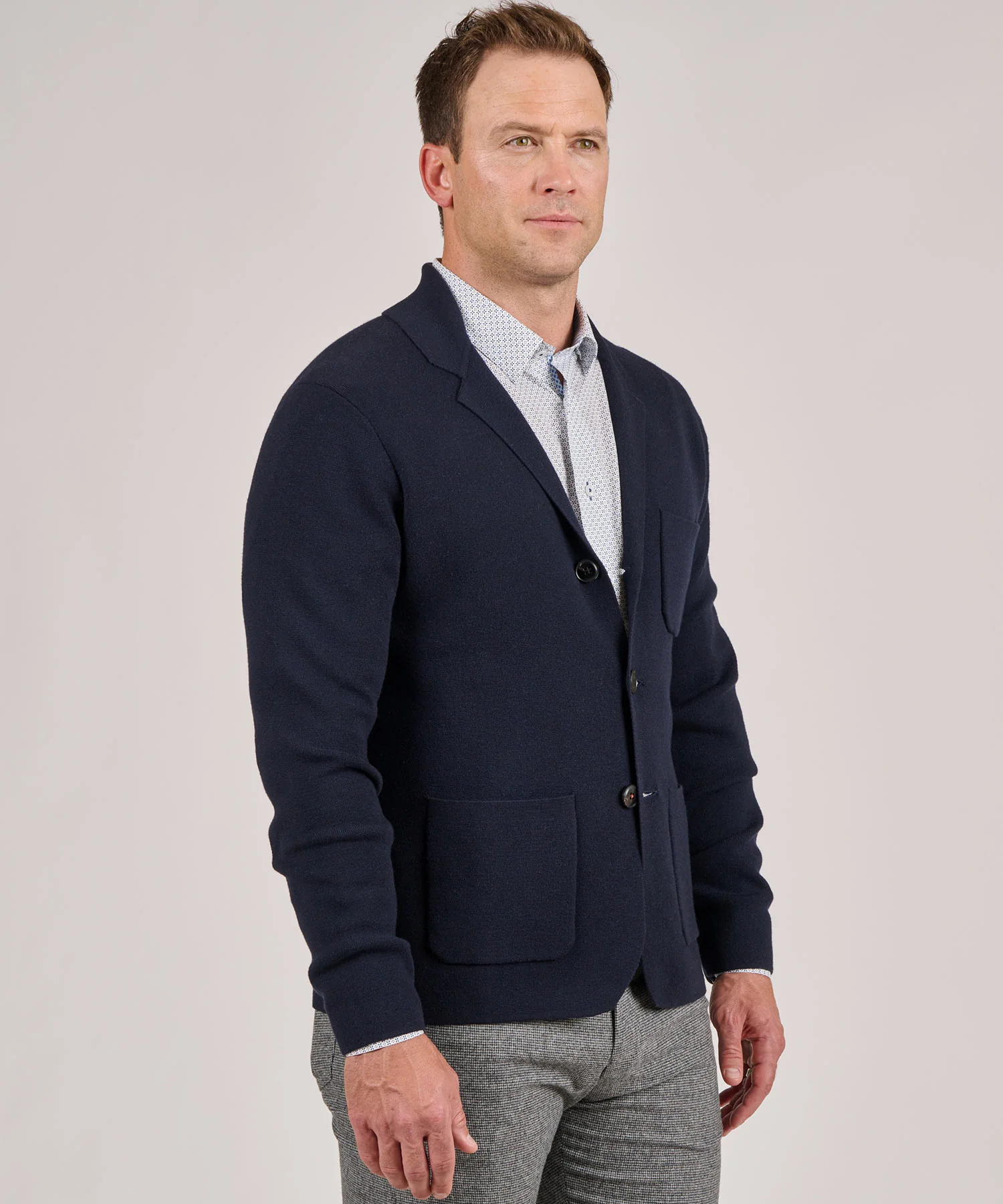Westport Black Knit Blazer - Image 5