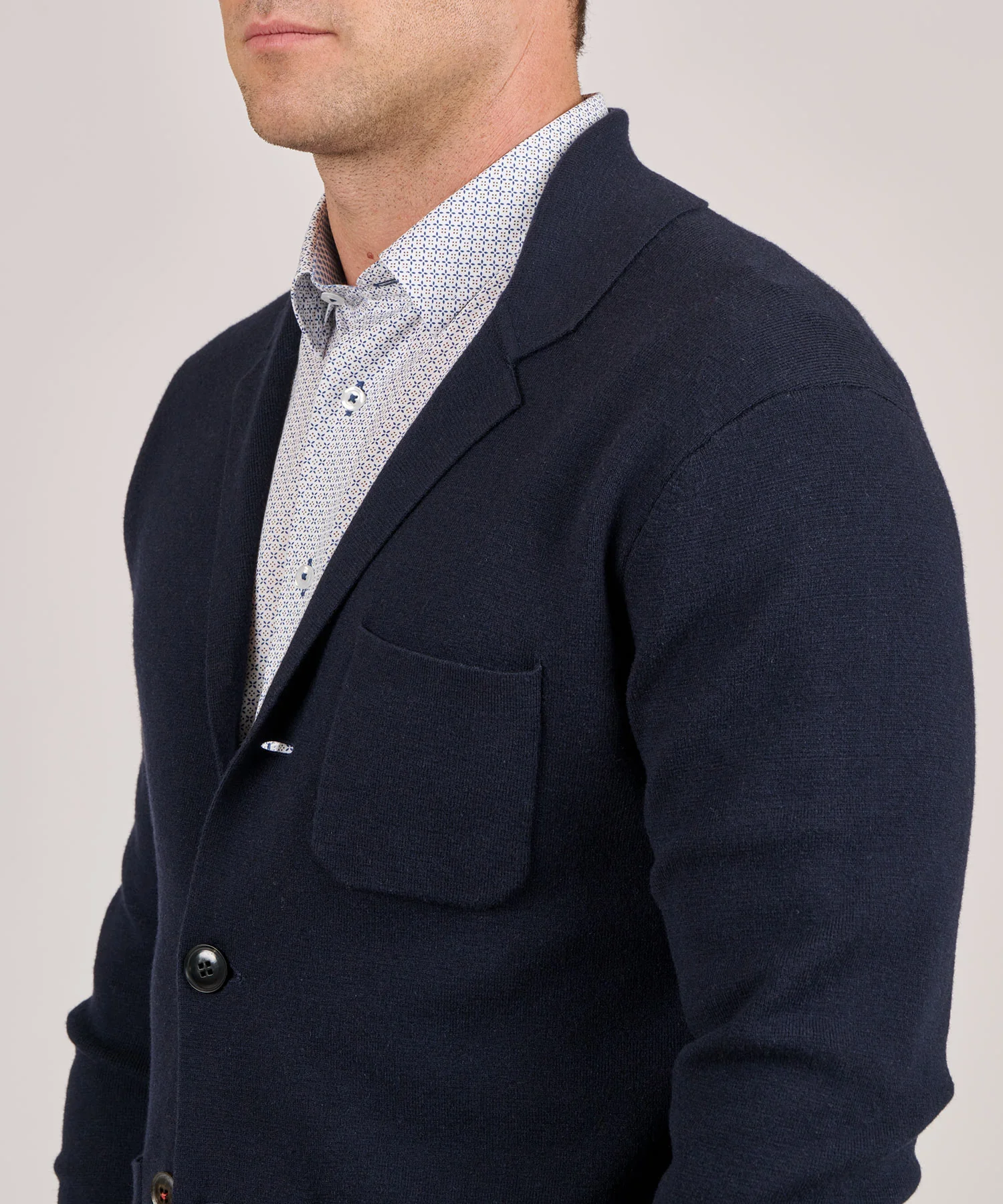 Westport Black Knit Blazer - Image 7
