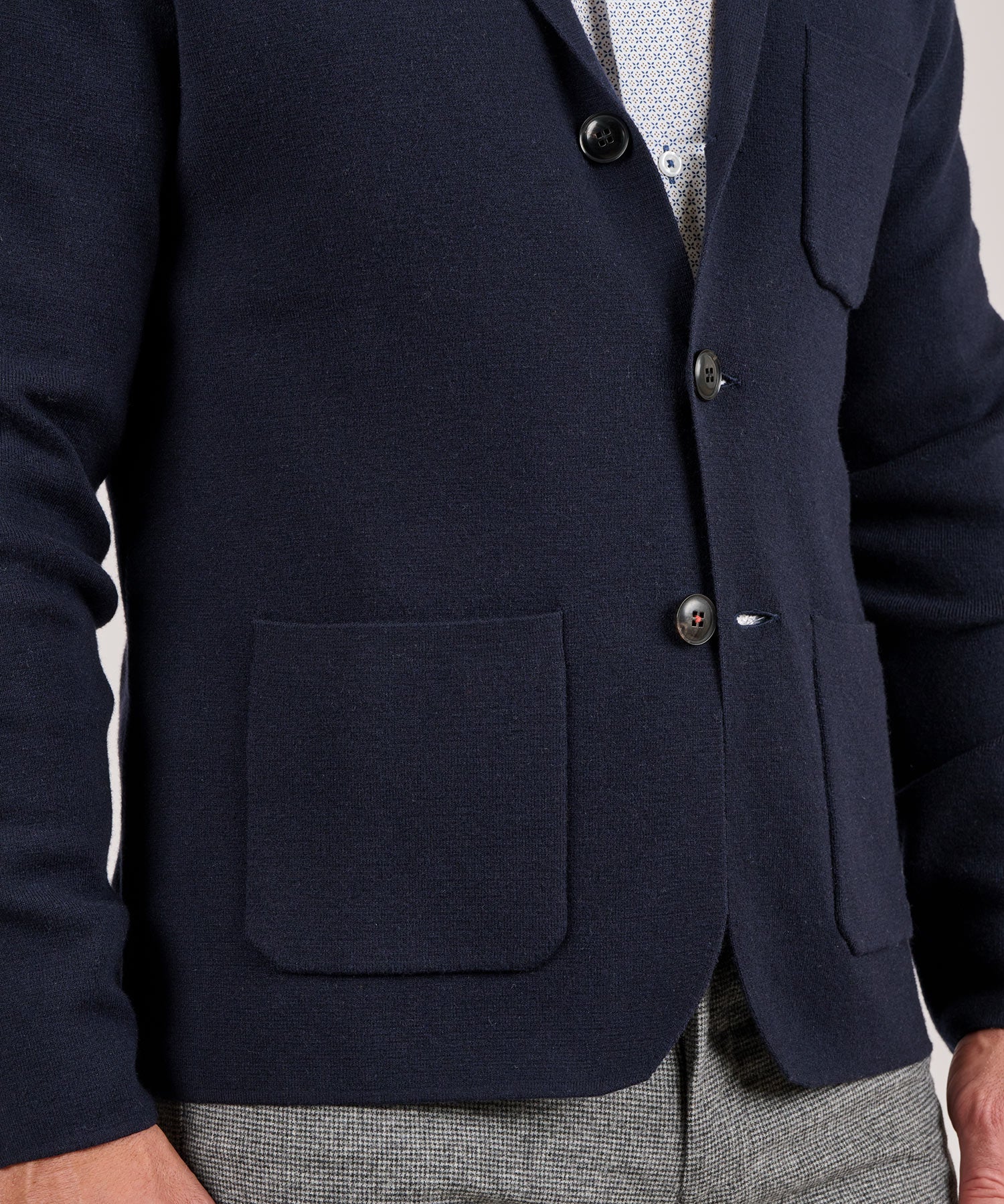 Westport Black Knit Blazer - Image 8
