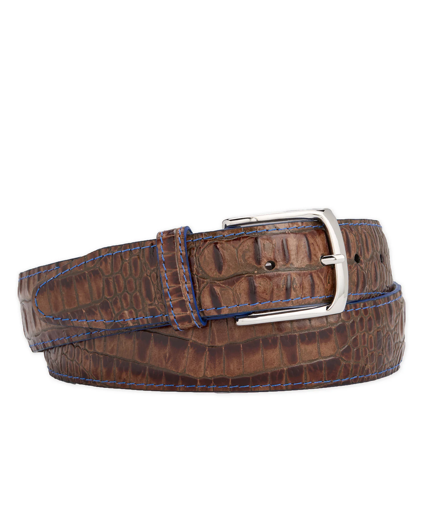 Westport Black Italian Calfskin 35mm Crocodile Belt - Image 4