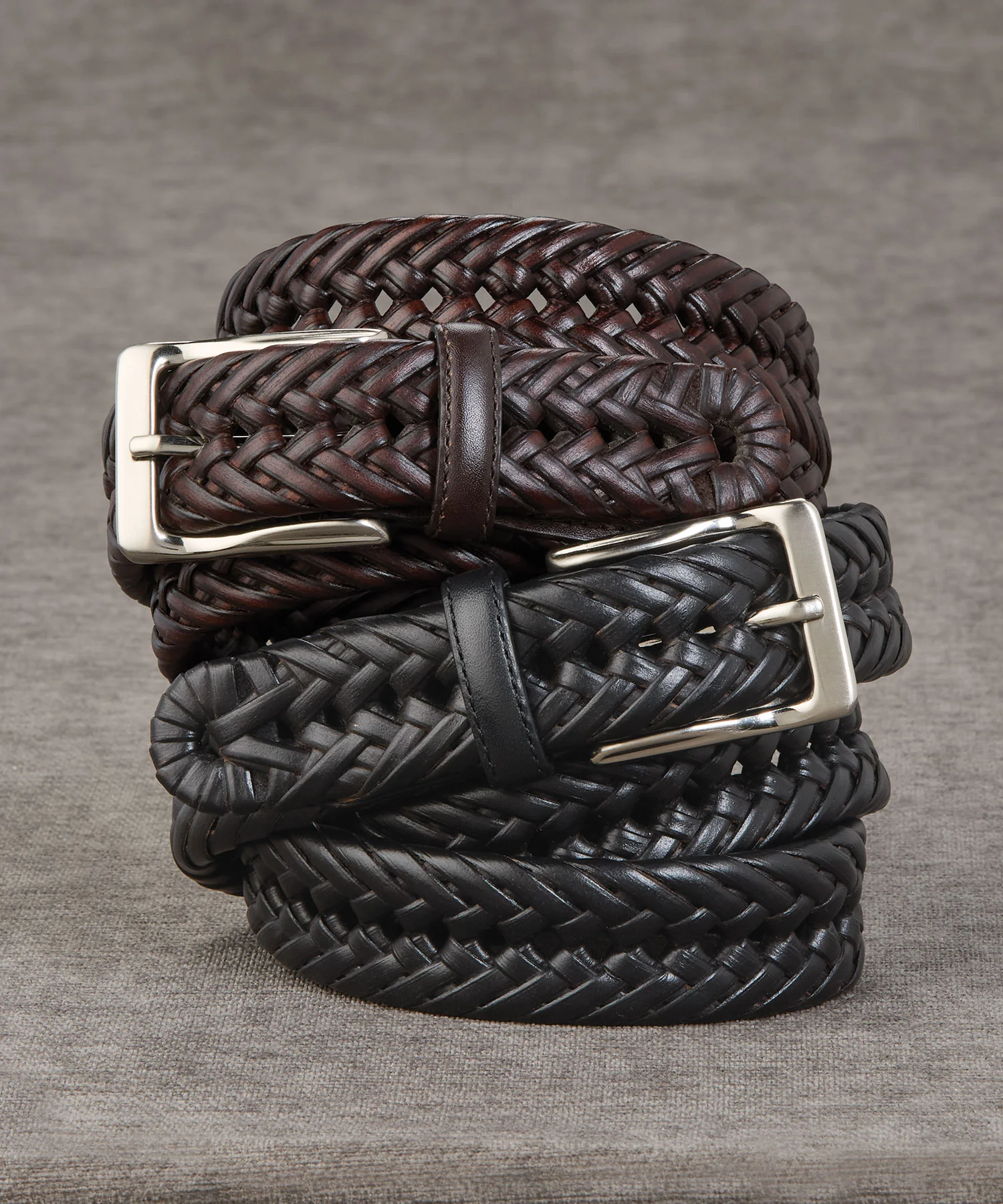 Westport Lifestyle 35mm Brushed Nickel Braided Belt - Image 2