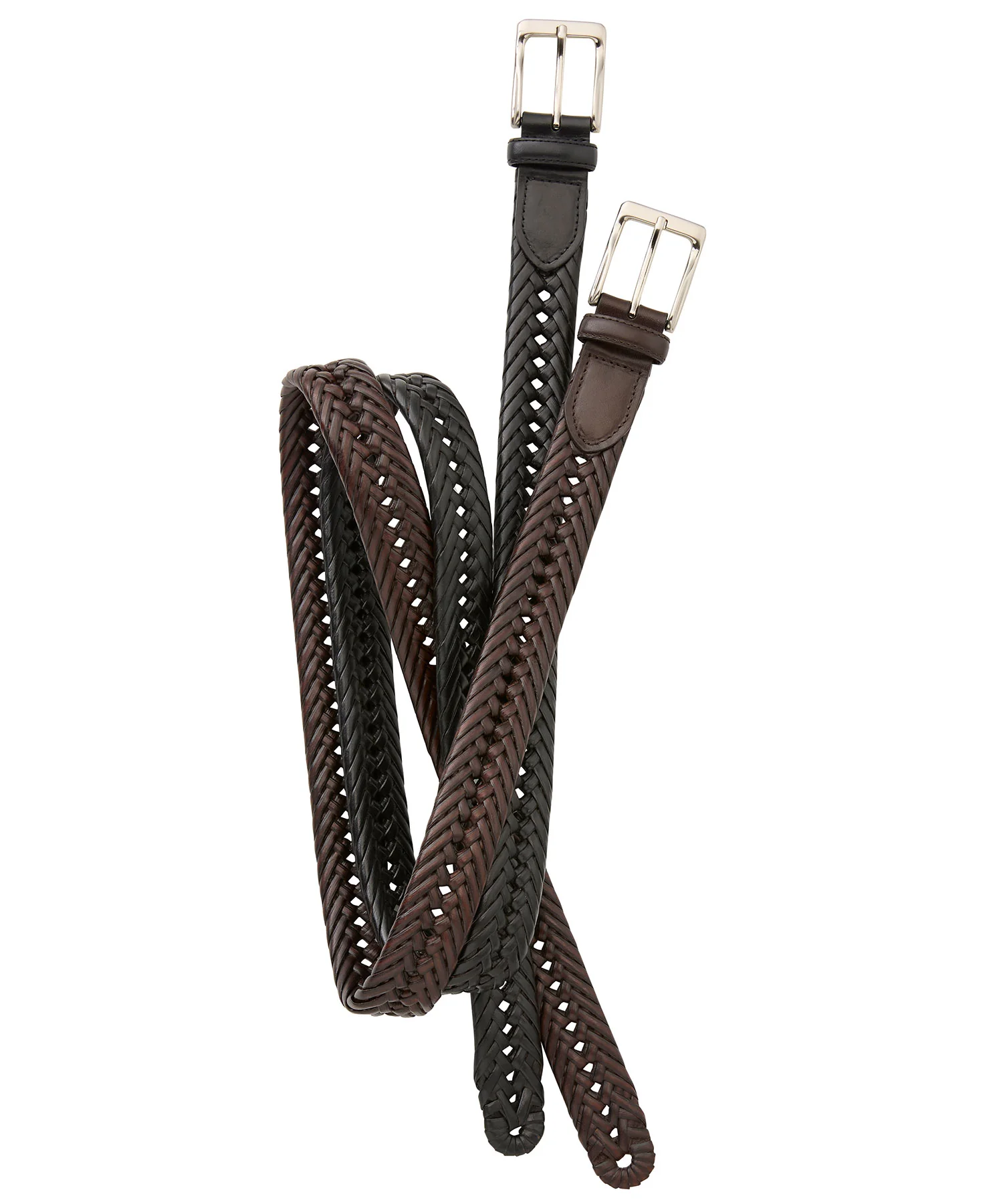 Westport Lifestyle 35mm Brushed Nickel Braided Belt - Image 3