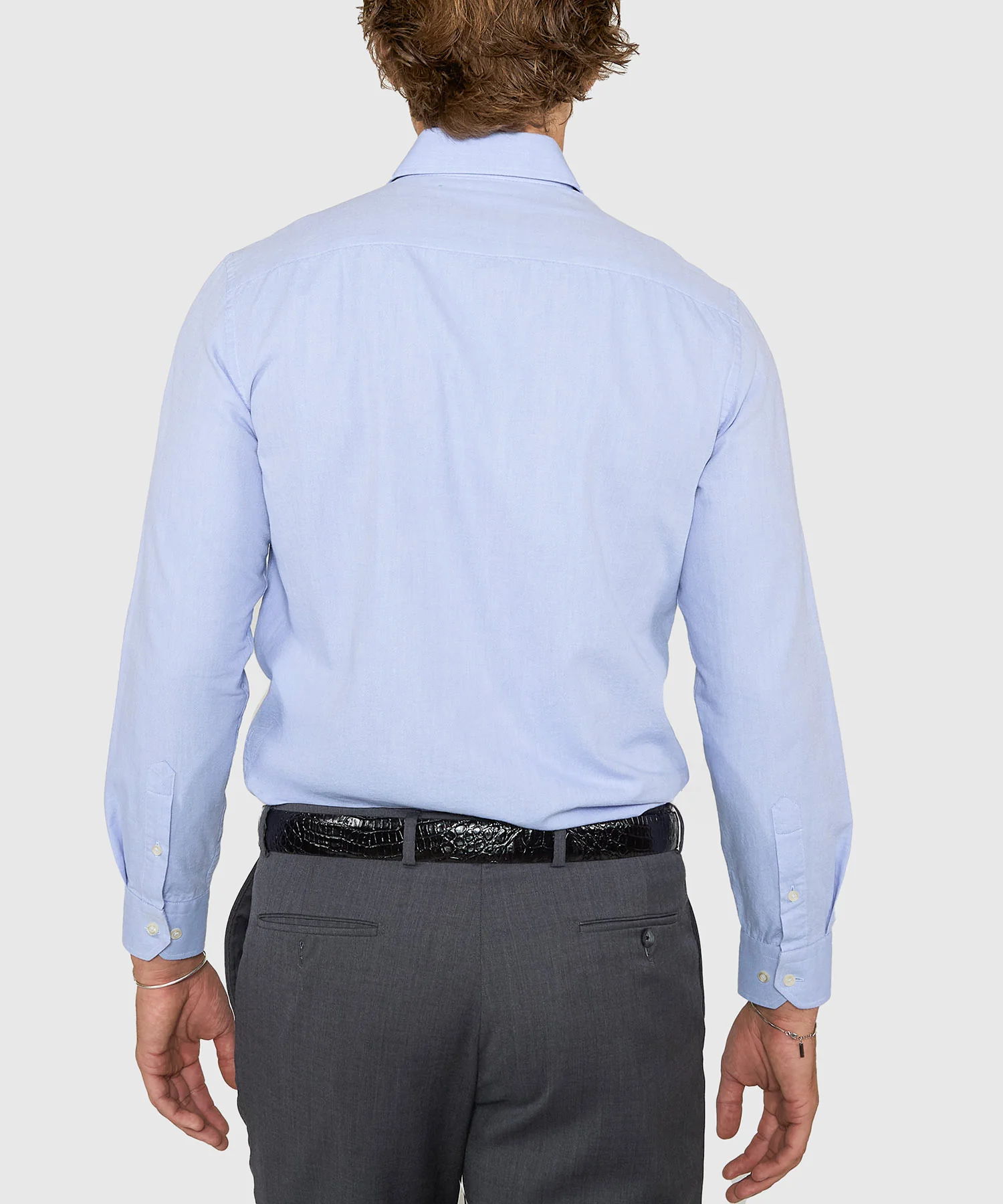 Westport No-Tuck Long Sleeve Button Down Collar Cotton Oxford Sport Shirt - Image 13