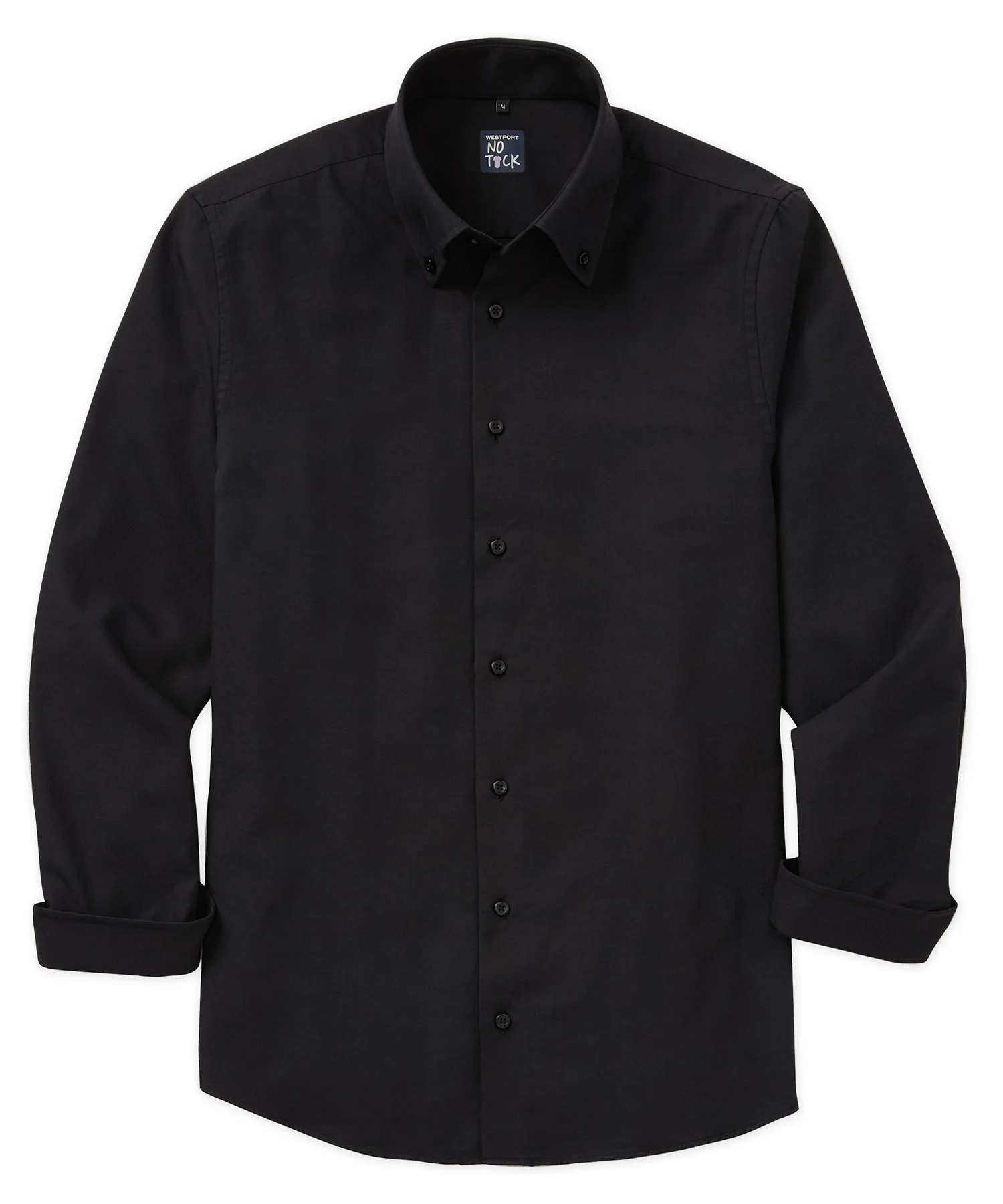 Westport No-Tuck Long Sleeve Button Down Collar Cotton Oxford Sport Shirt - Image 4