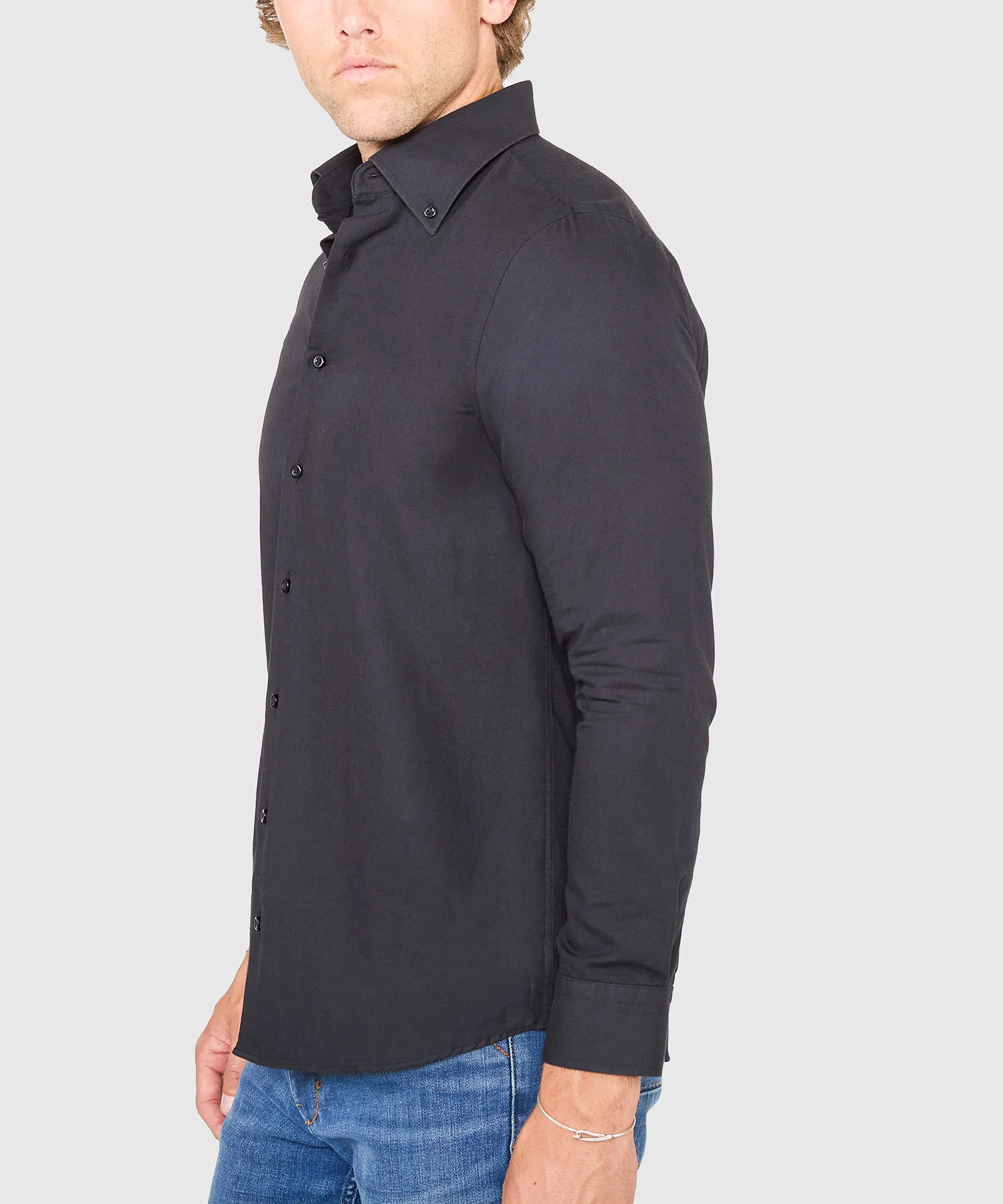 Westport No-Tuck Long Sleeve Button Down Collar Cotton Oxford Sport Shirt - Image 7