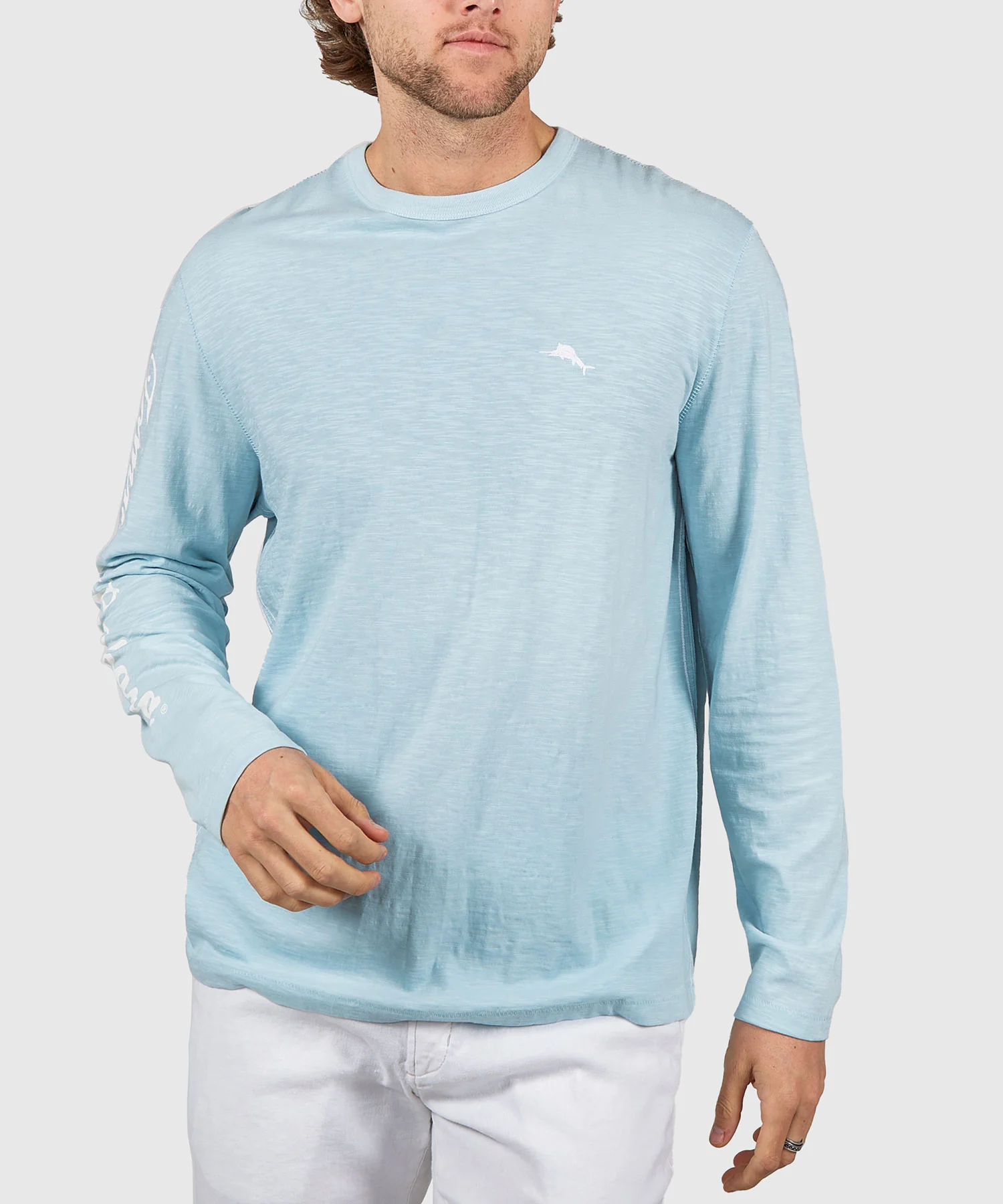 Tommy Bahama Long Sleeve 'Red, White & Boom' Lux T-Shirt - Image 3