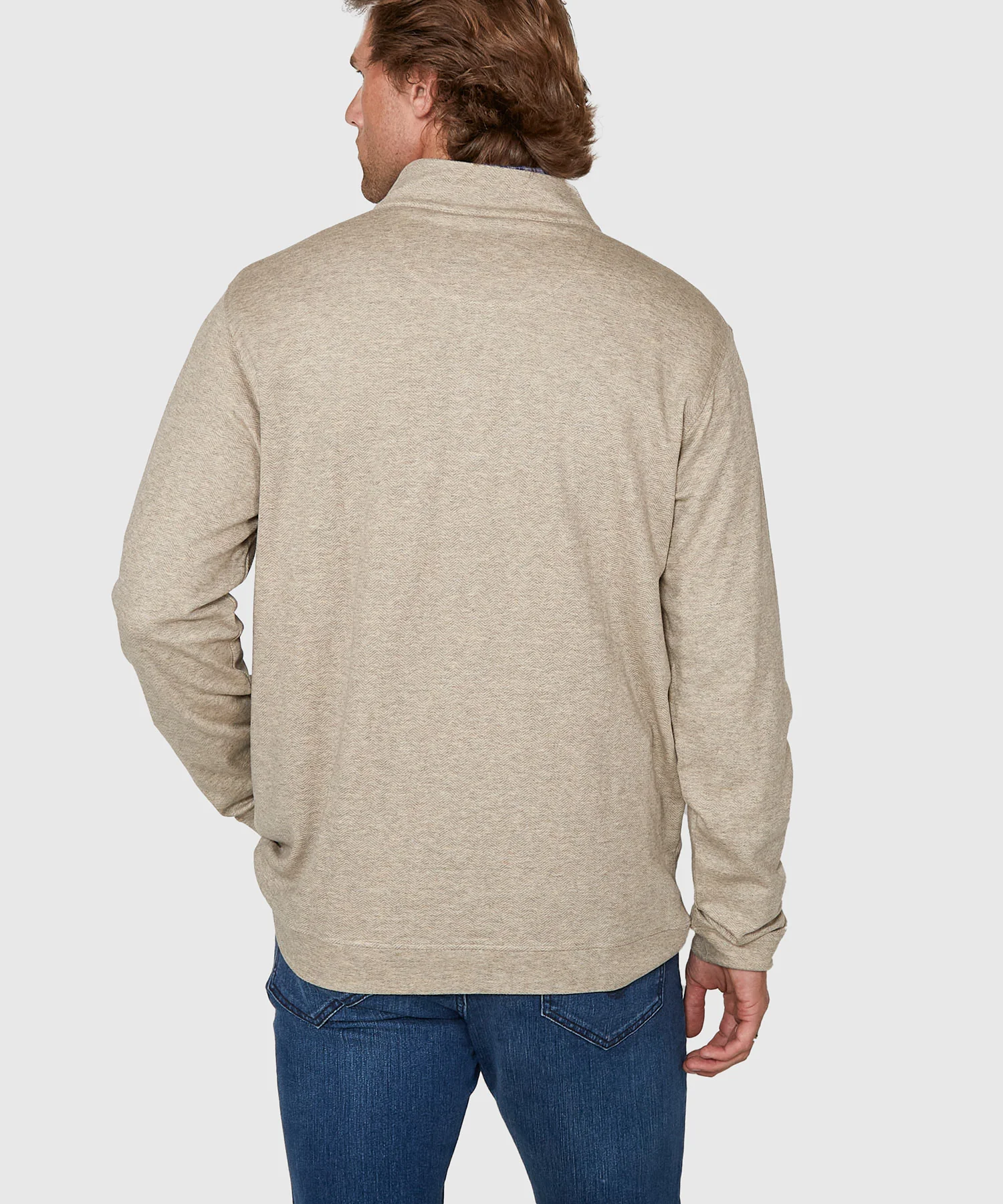 Westport Lifestyle Long Sleeve Herringbone Interlock Quarter Zip Pullover - Image 17