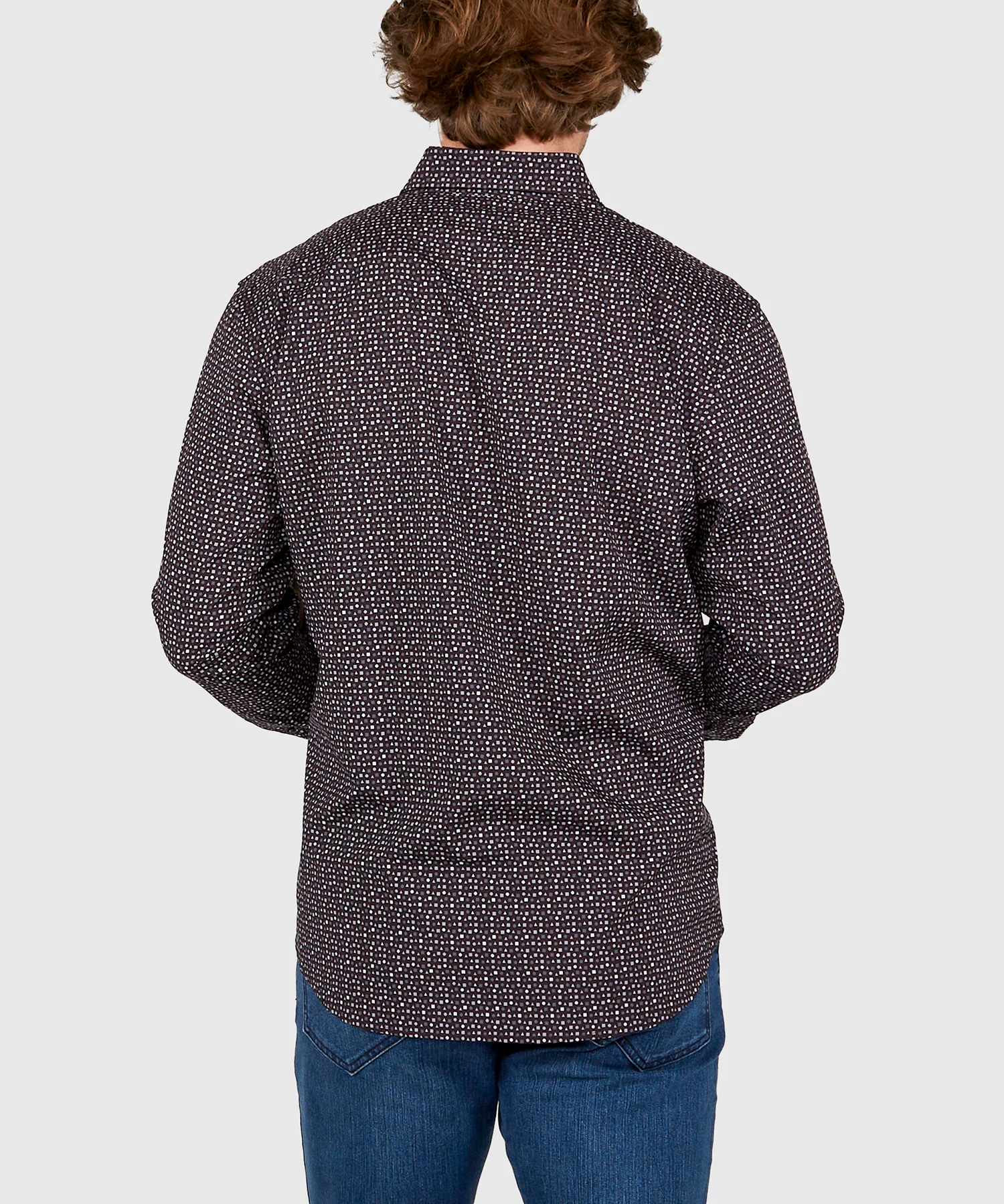 Westport No-Tuck Long Sleeve Button Under Collar Stretch Performance 'Forms' Sport Shirt - Image 5